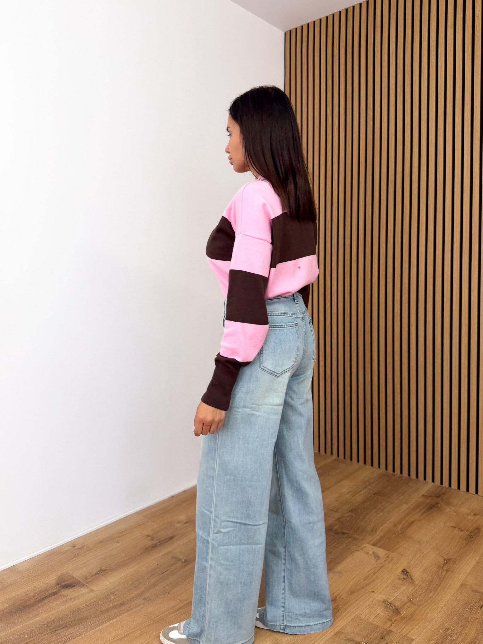 Pull Rapida - Rosa e Marrone - SAINTH