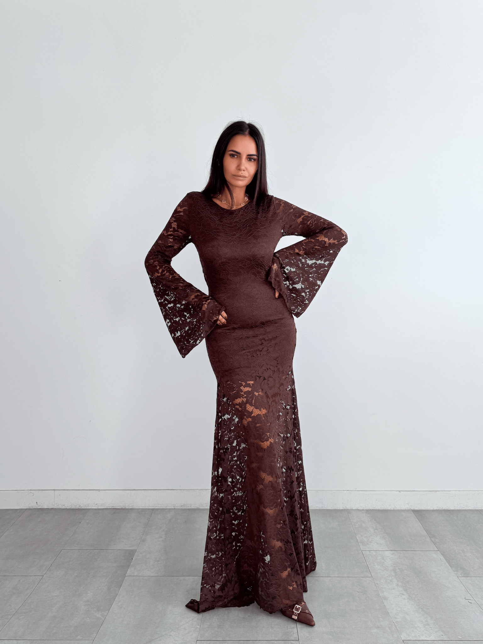 Abito Camelia - Marrone - SAINTH