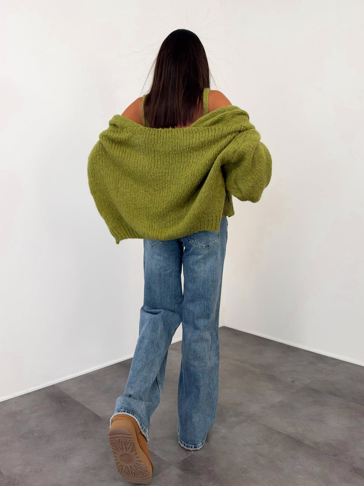 Set Top + Cardigan - Verde - SAINTH