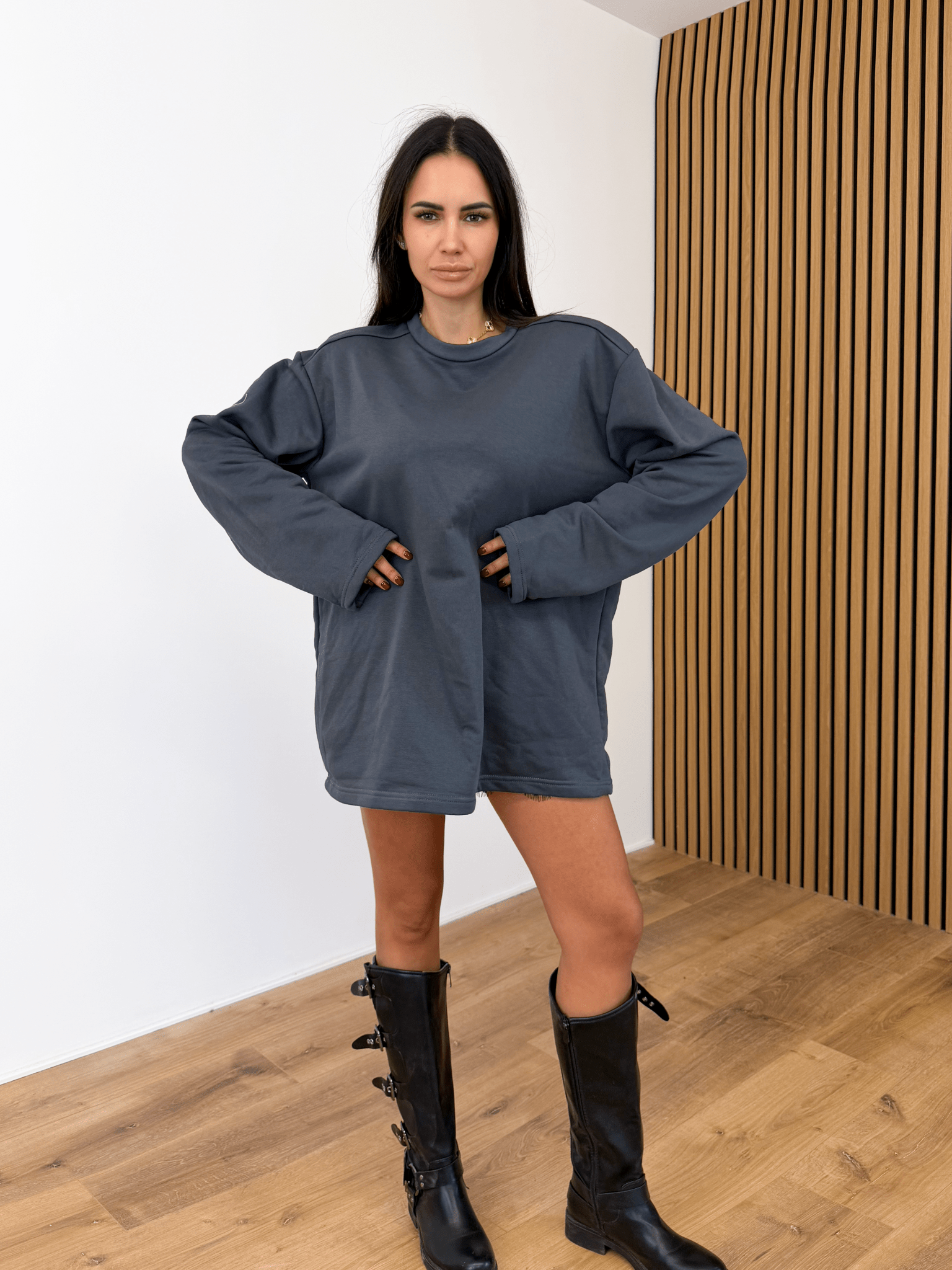 Felpa MaxiSpalle - Grigia - SAINTH