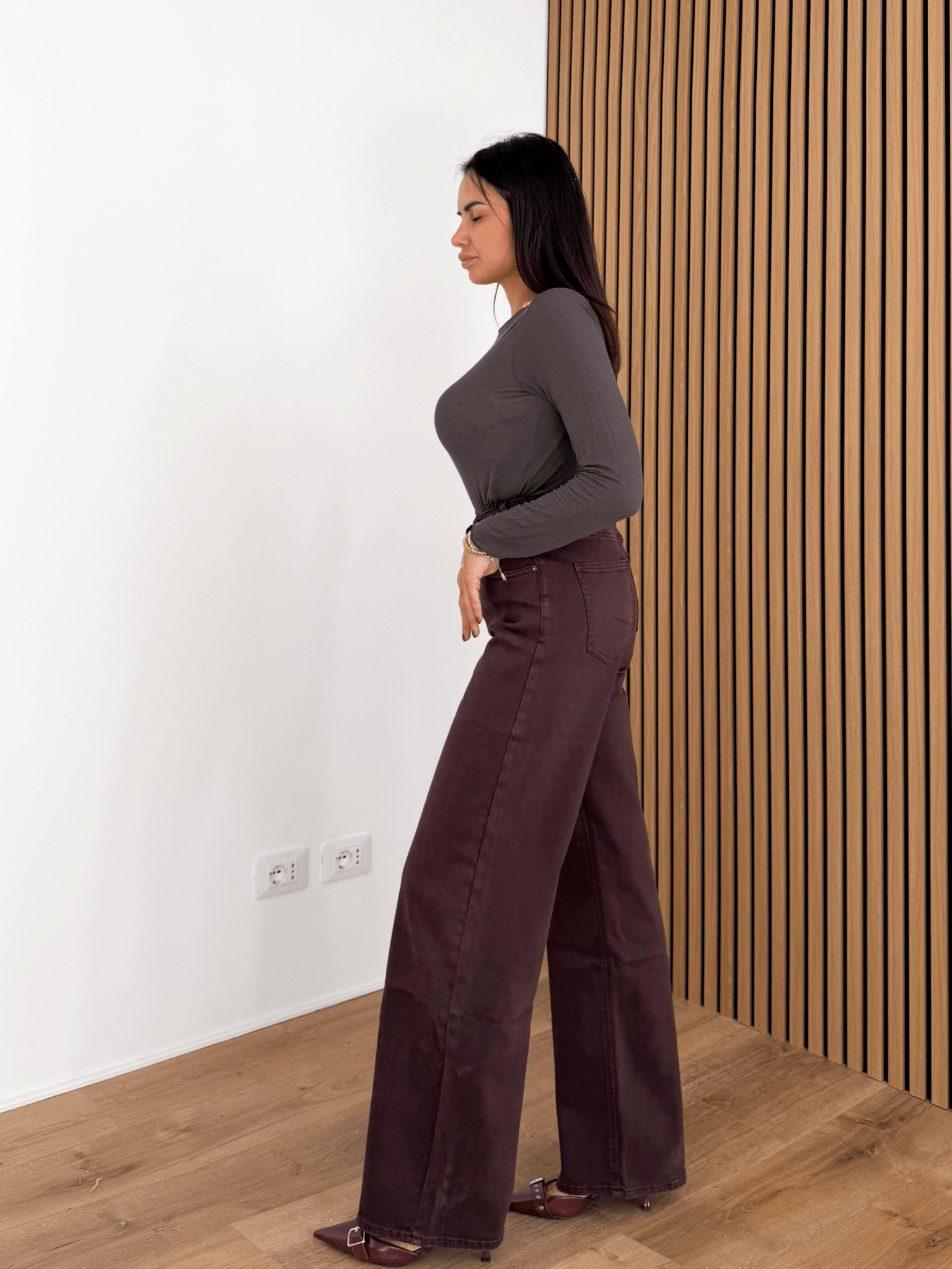 Jeans Irregolare - Marrone - SAINTH