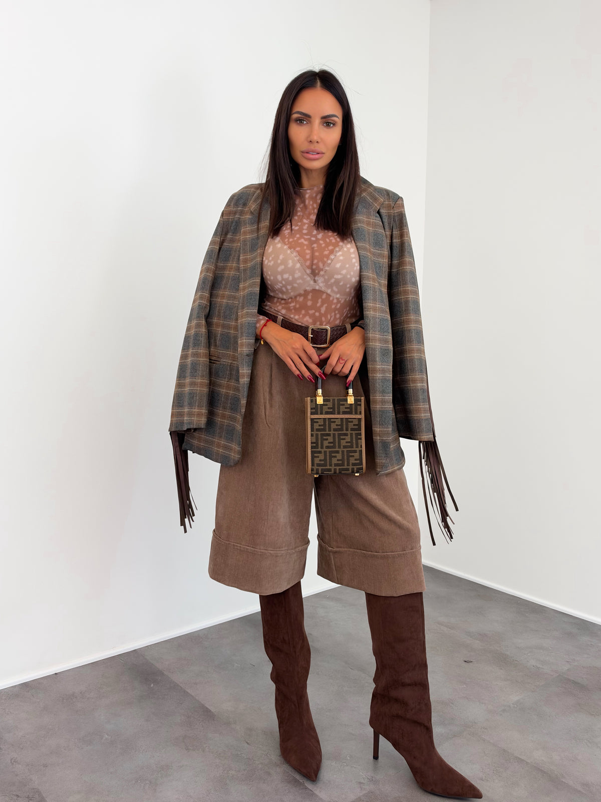 Blazer Trend - Marrone Grigio