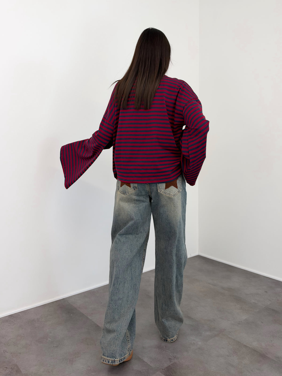 Maglia Stregatto - Bordeaux Blu