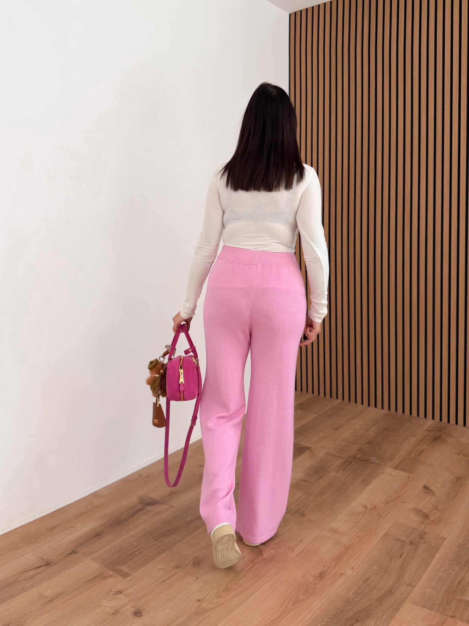 Pantalone In Maglia - Rosa - SAINTH