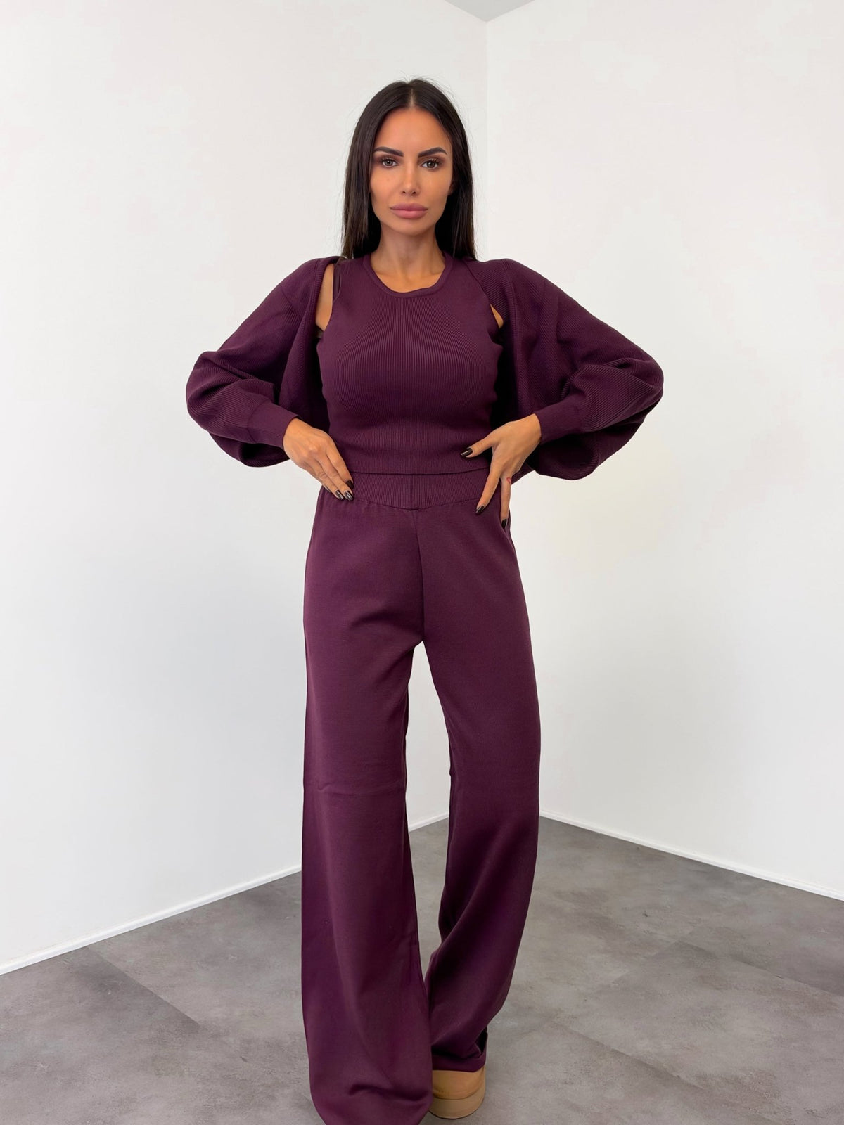 Coordinato Tris Lilà - Vinaccia - SAINTH