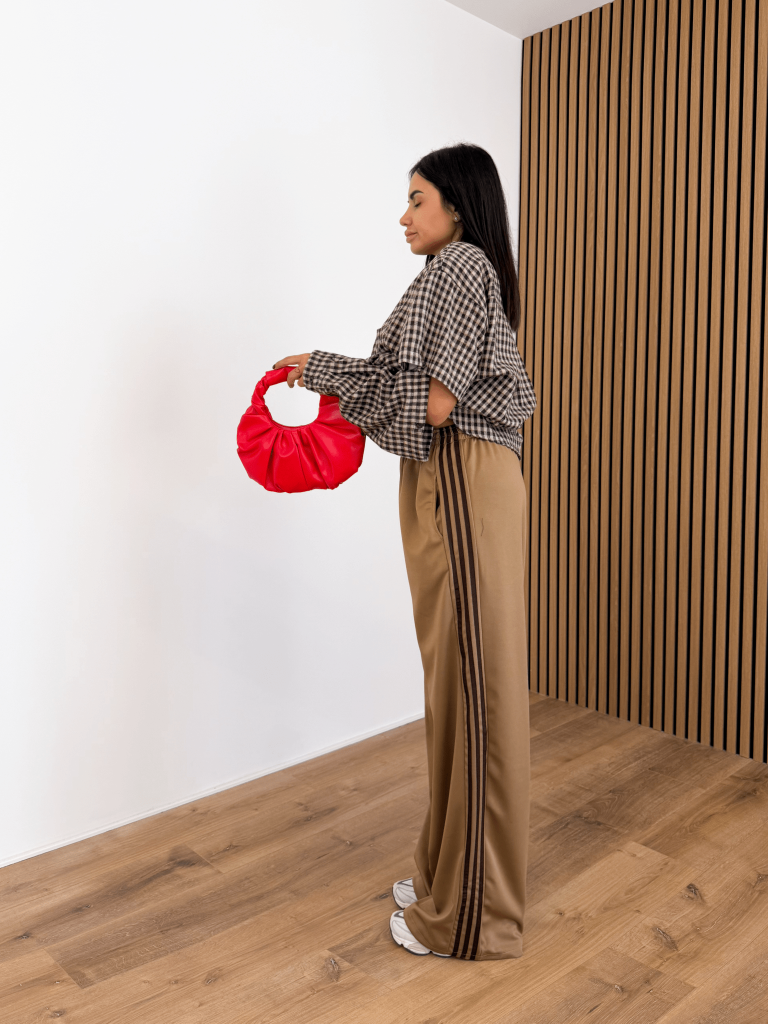 Maxi Camicia Aperture - Marrone - SAINTH