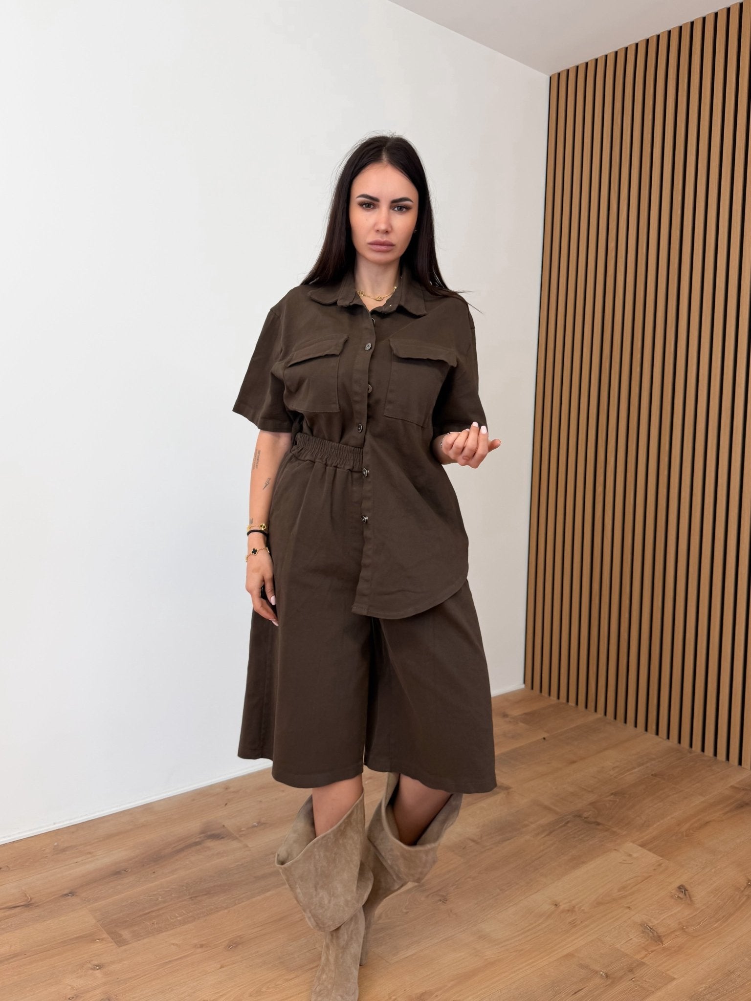 Camicia Nomad - Marrone - SAINTH