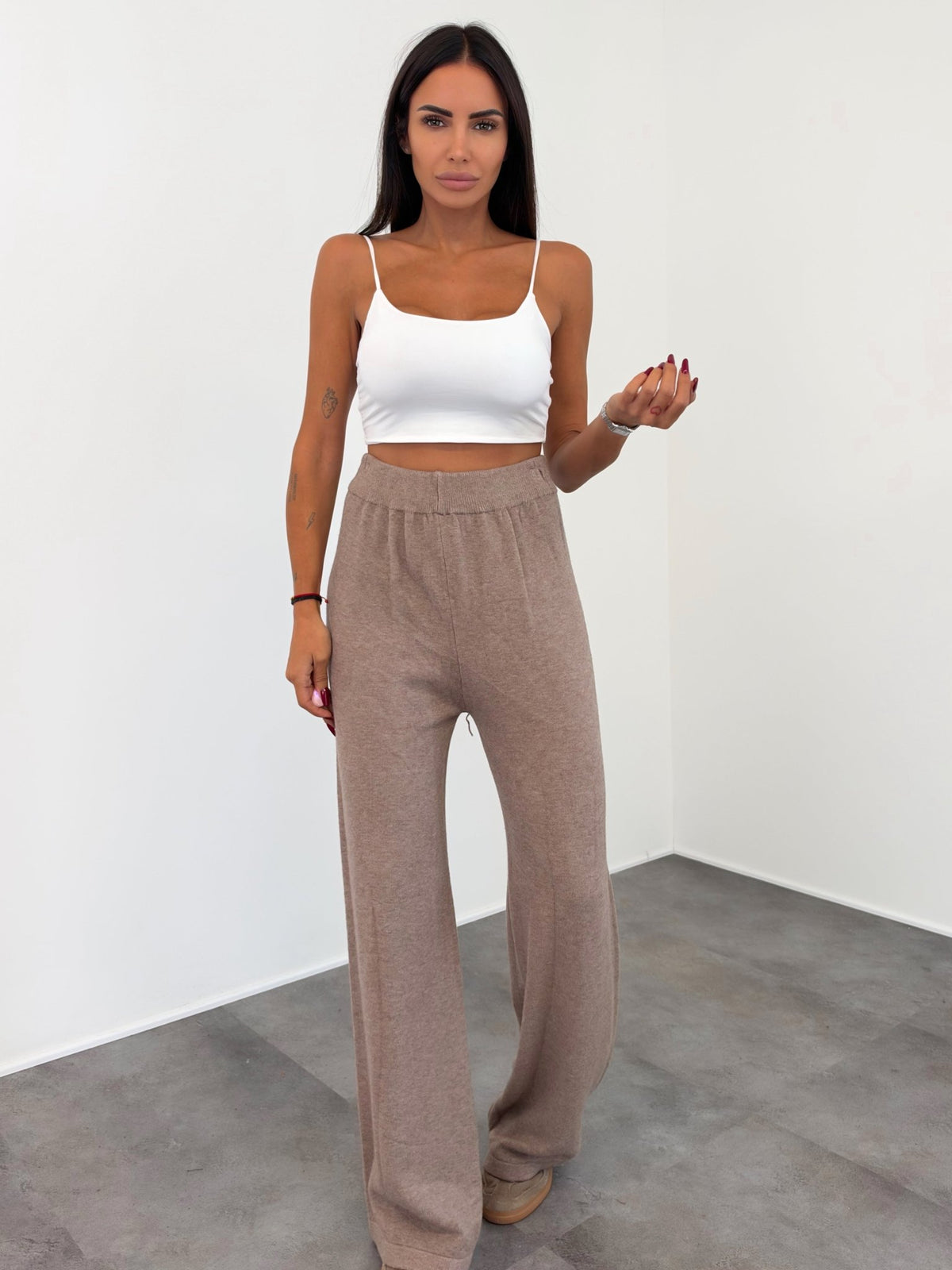 Pantalone Caress - Tortora - SAINTH