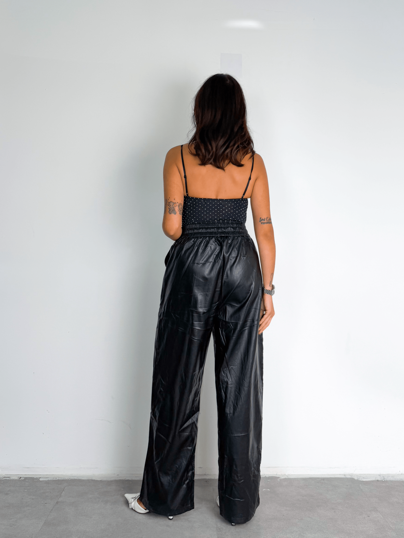 Pantalone Energy Ecopelle - Nero - SAINTH