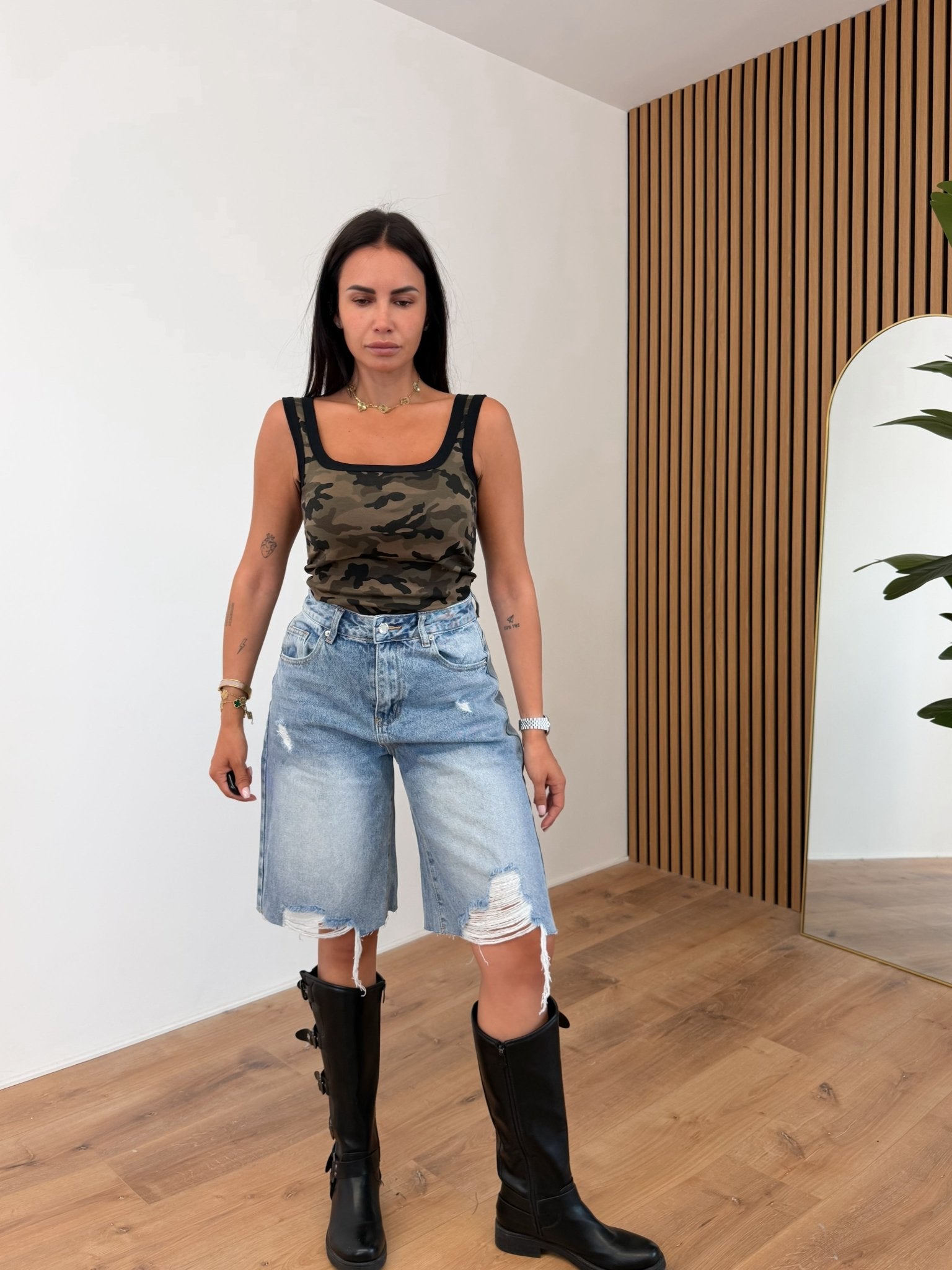 Bermuda A3042 - B - Denim - SAINTH