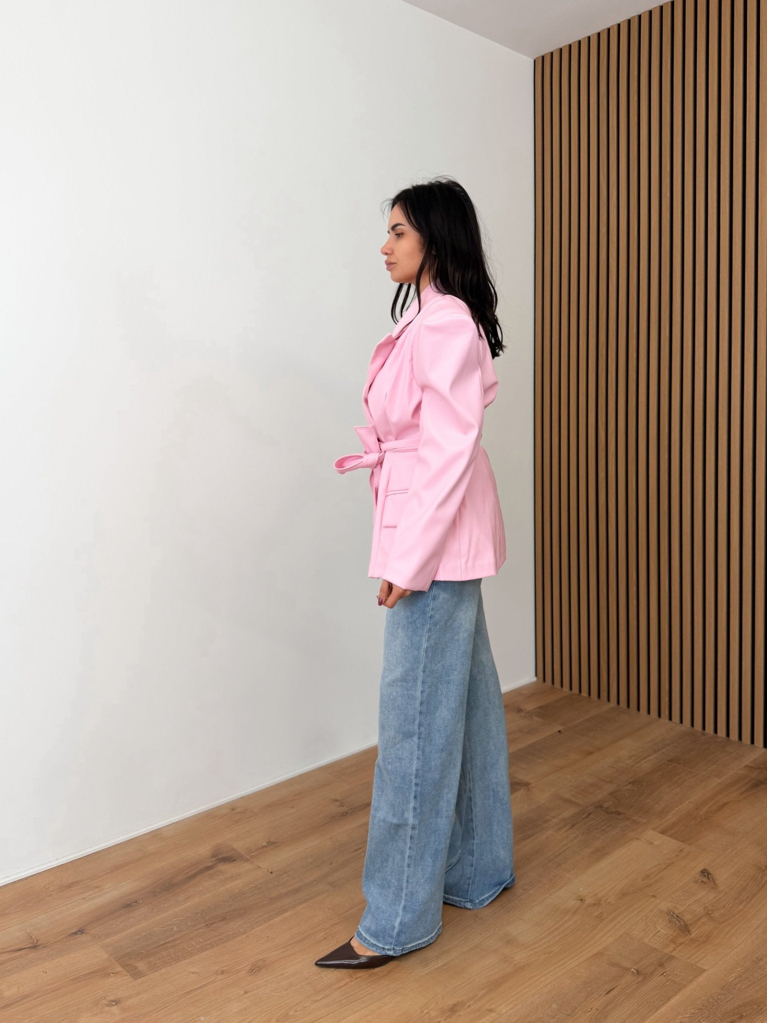 Blazer Liban Ecopelle - Rosa - SAINTH