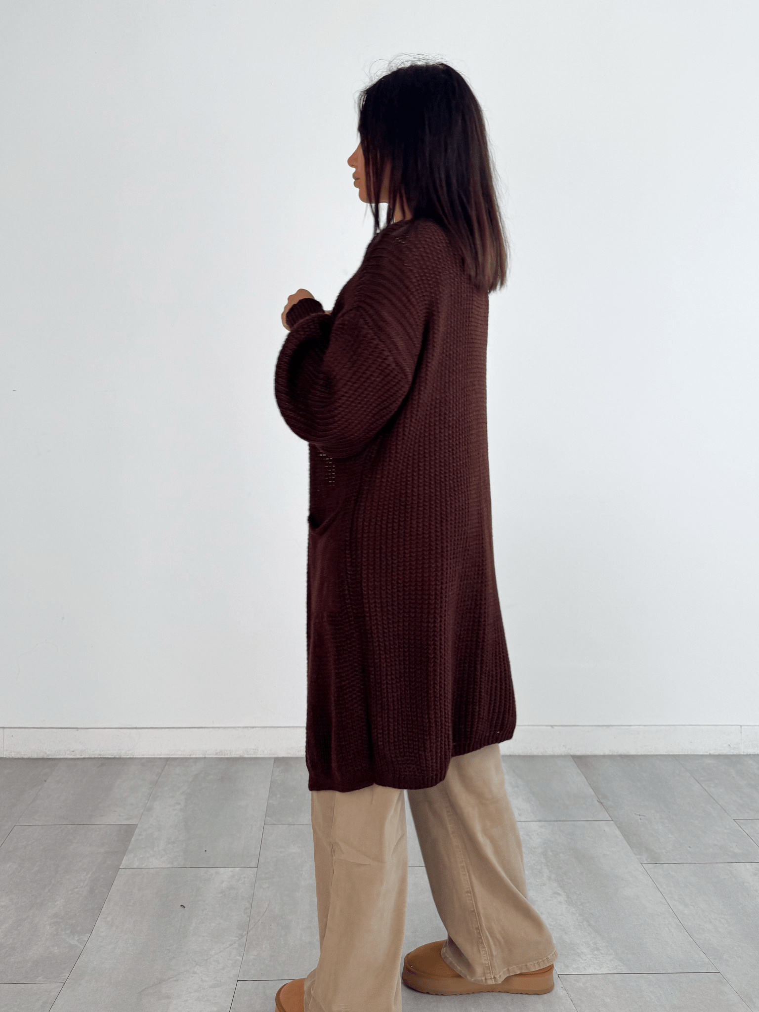 Cardigan Flamingo - Marrone - SAINTH