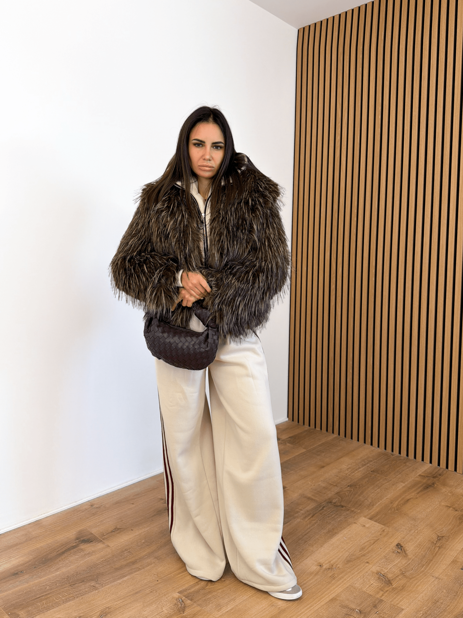 Completo Tuta Felpato - Beige e Bordeaux - SAINTH