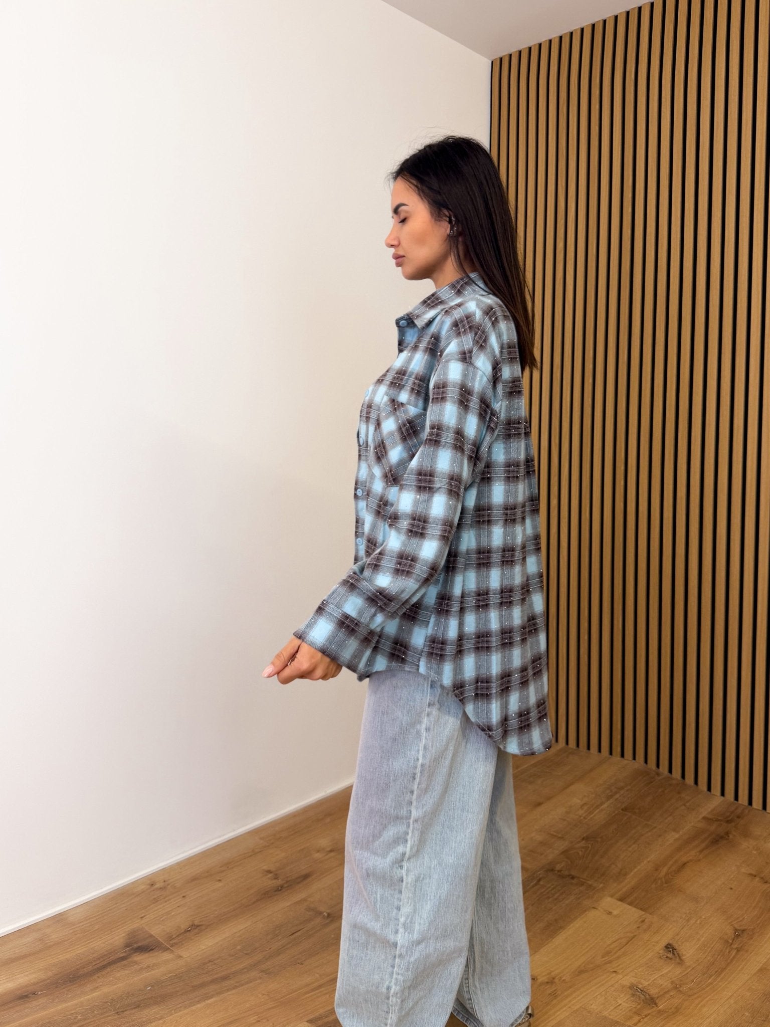 Maxi Camicia Other - Celeste - SAINTH