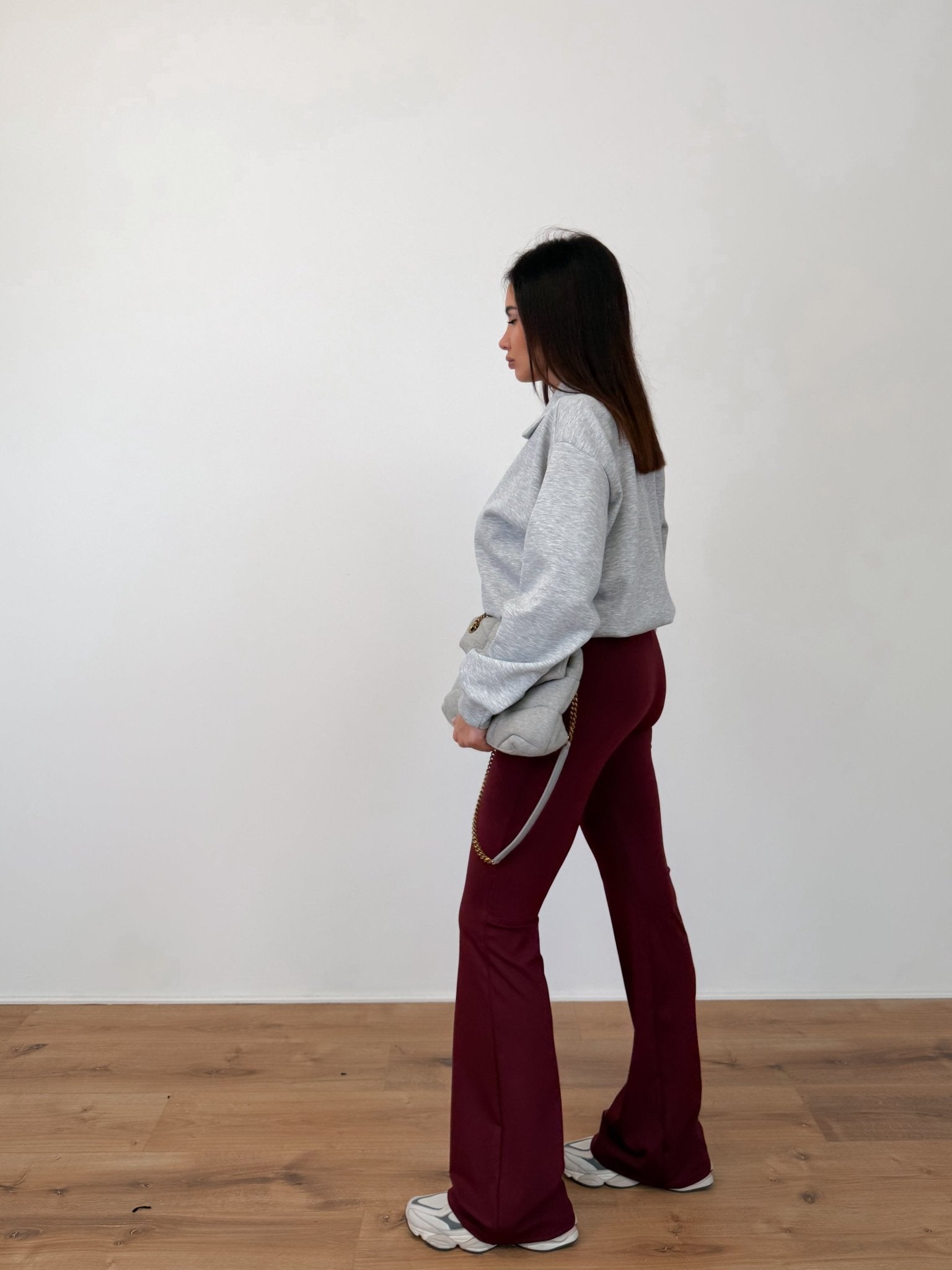 Felpa V Neck - Grigia - SAINTH