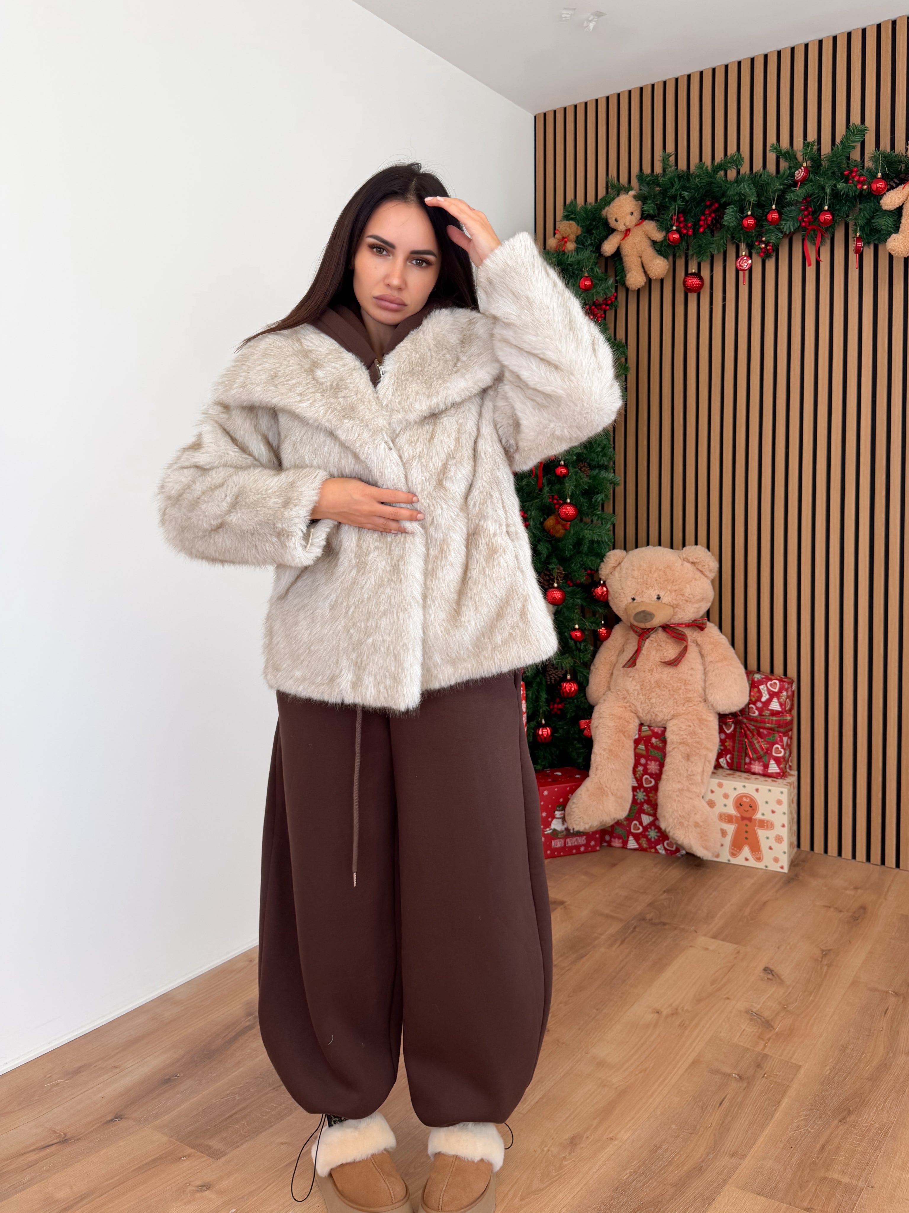 Pelliccia Gilet 2in1 - Beige