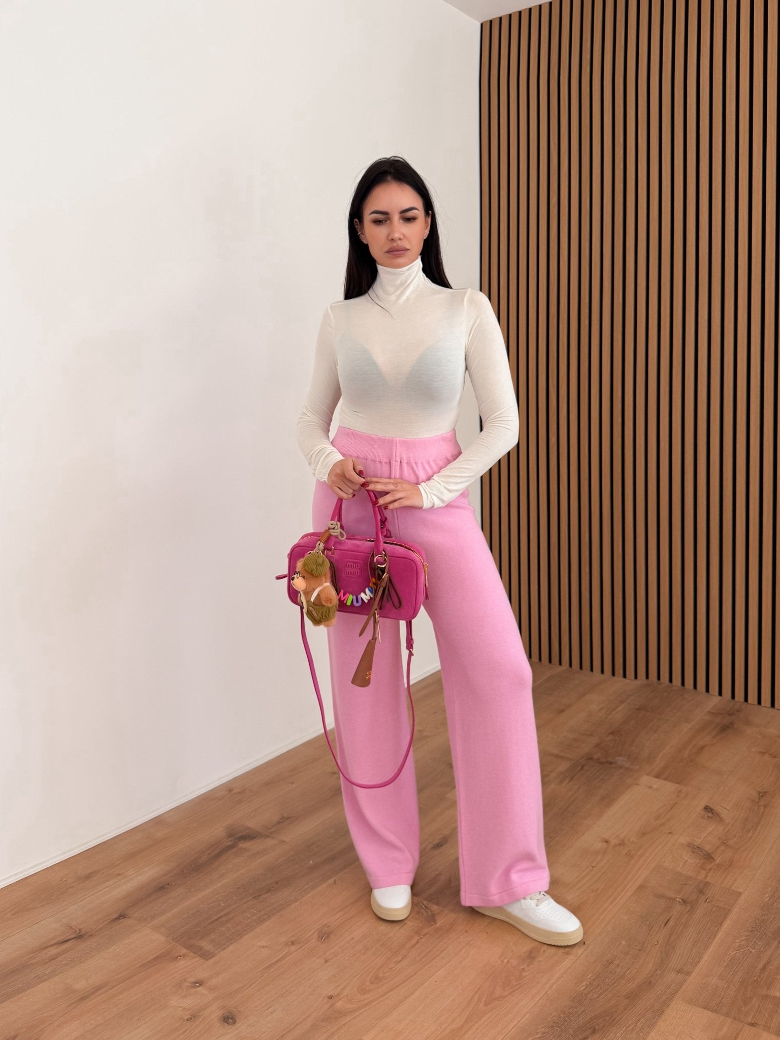 Pantalone In Maglia - Rosa - SAINTH