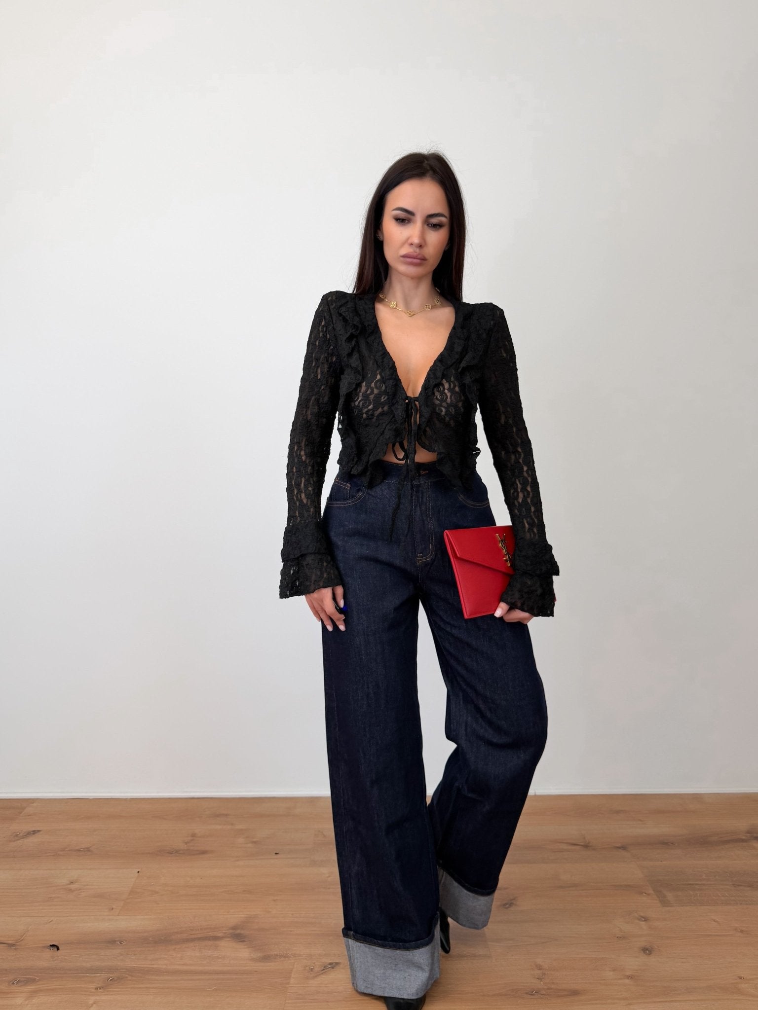 Crop Top Orlo - Nero - SAINTH