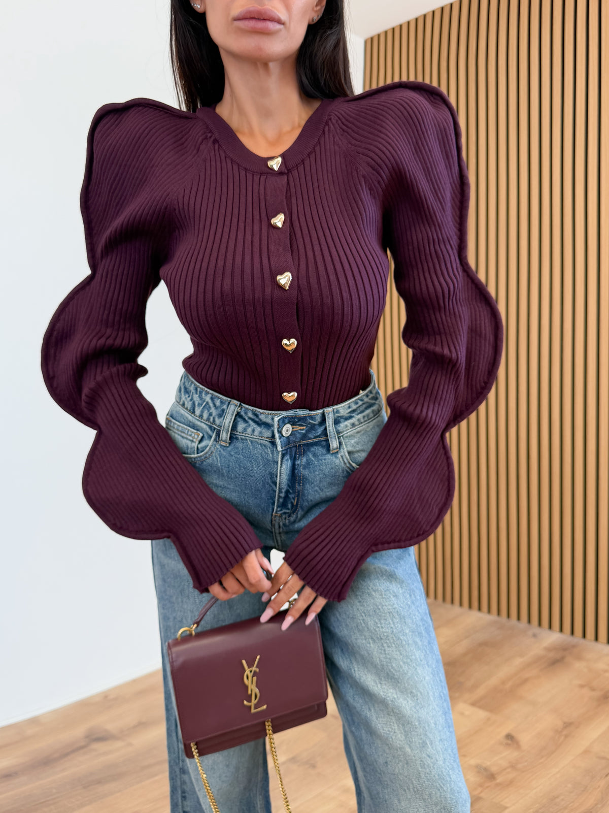 Cardigan Love - Bordeaux