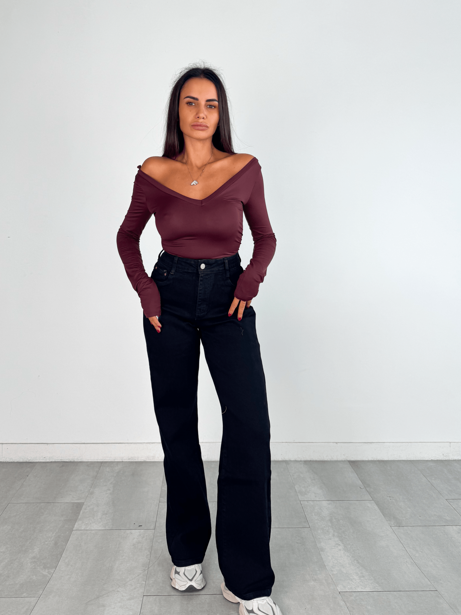 Jeans Palazzo Miss - Nero - SAINTH