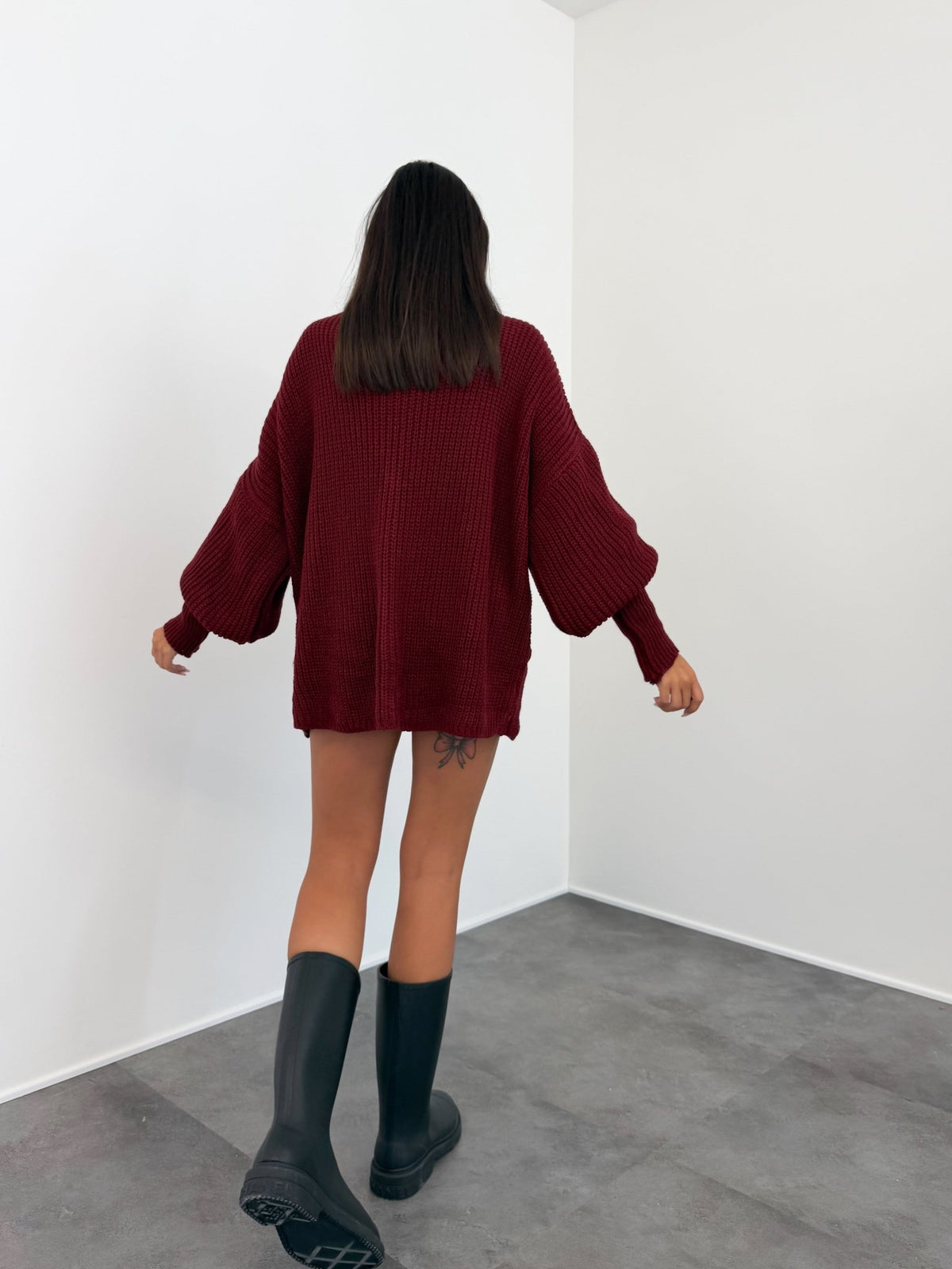 Maxi Cardigan - Bordeaux - SAINTH