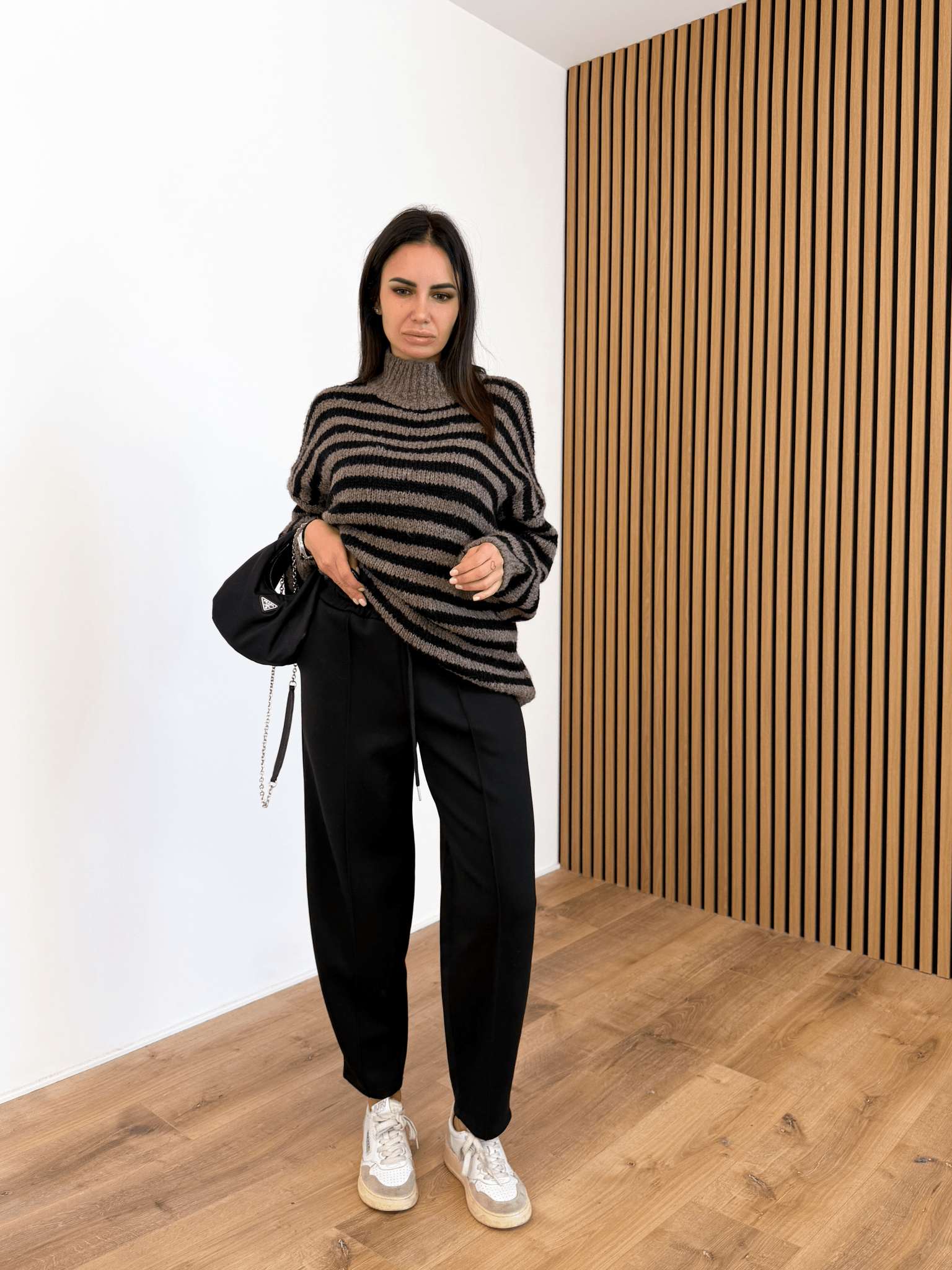 Pull Movimento - Nero e Tortora - SAINTH