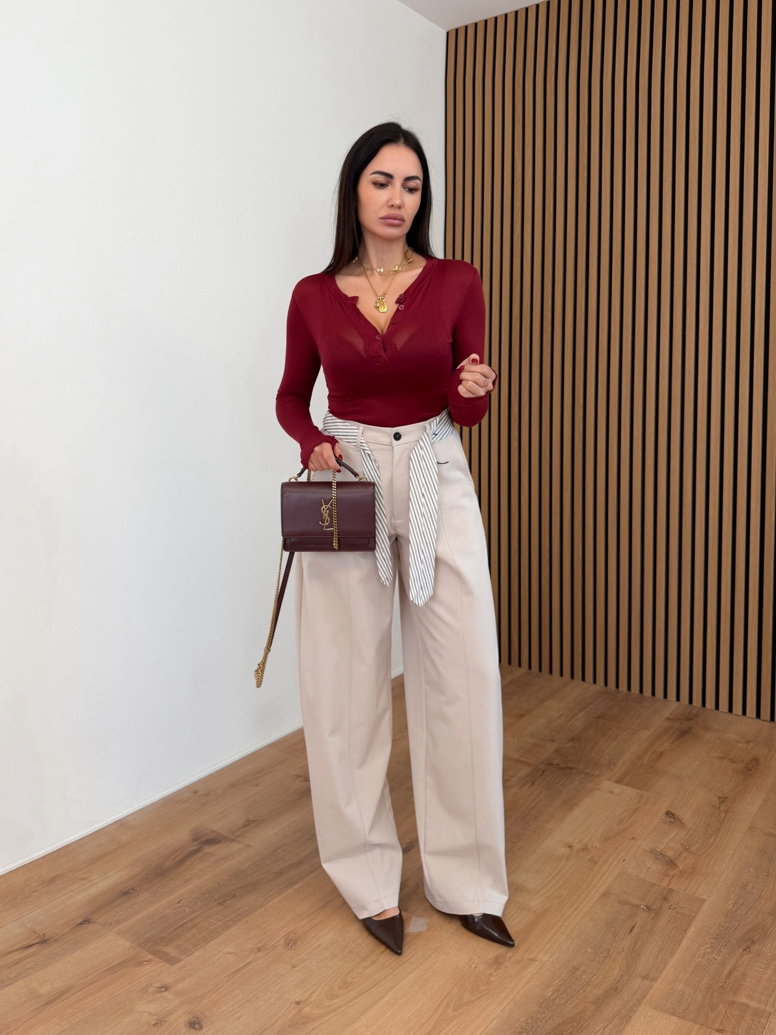 Maglietta Serafino - Bordeaux - SAINTH