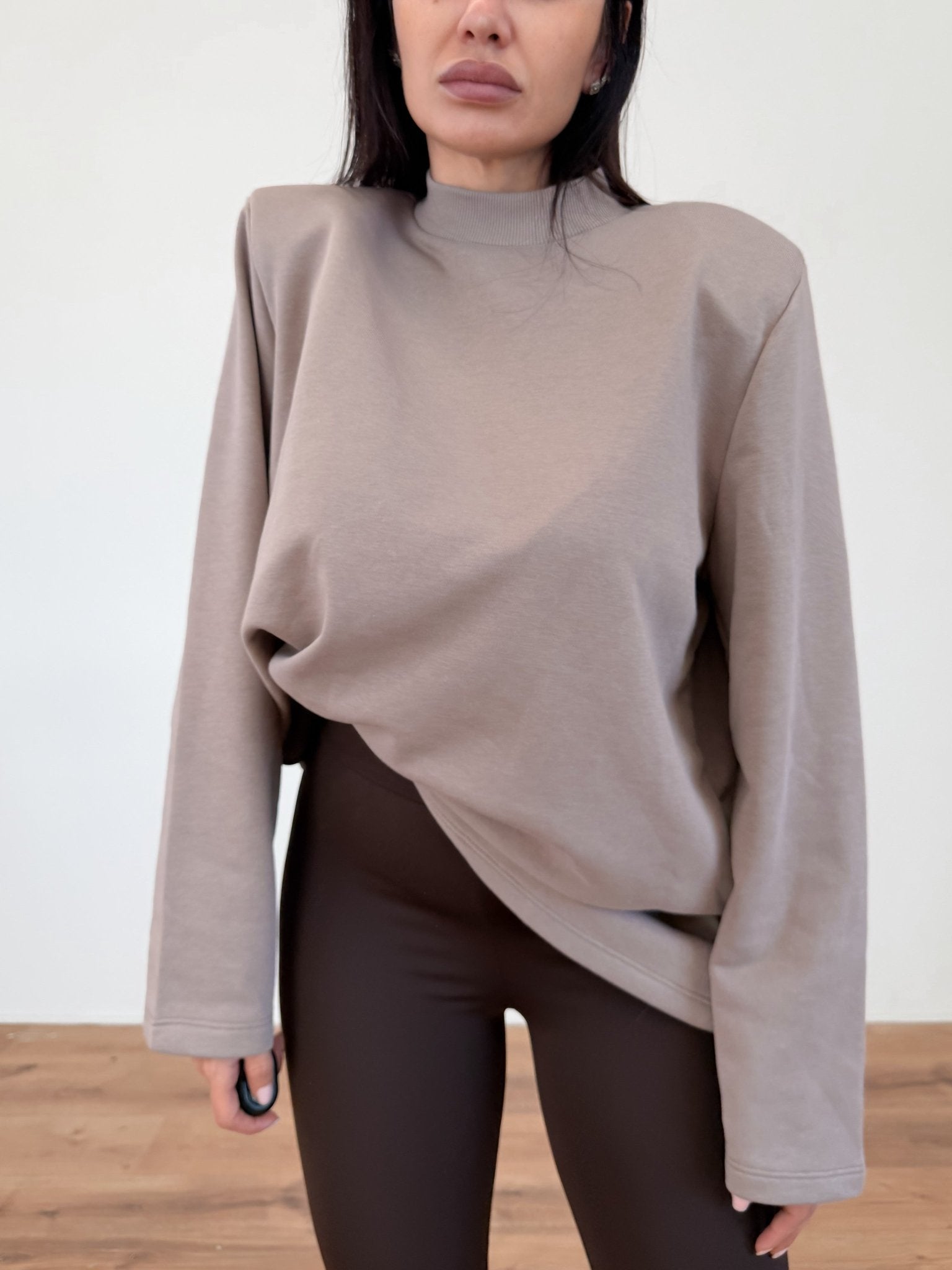 Felpa Maxi Spalla - Tortora - SAINTH