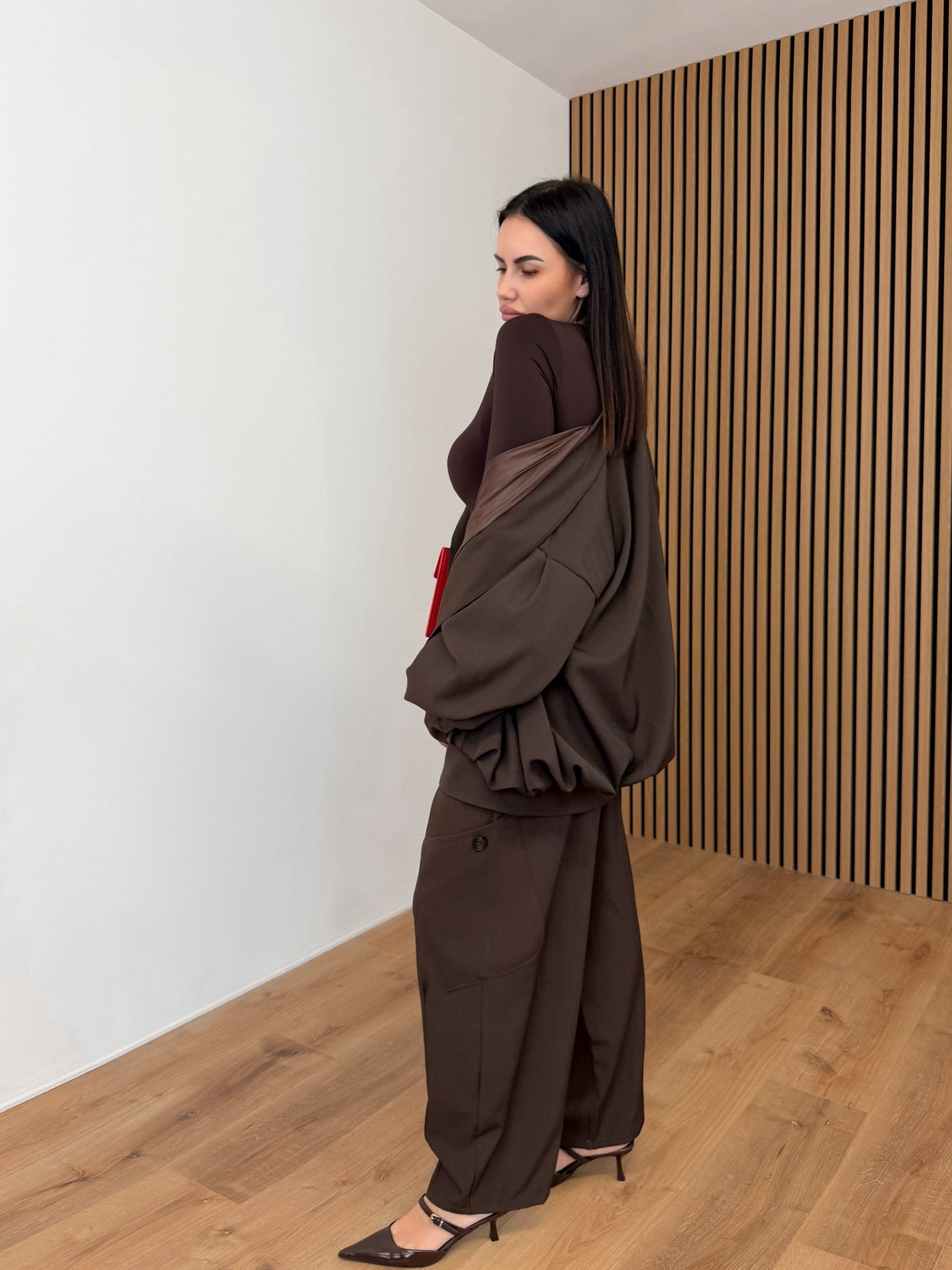 Giacca Kimono - Marrone - SAINTH