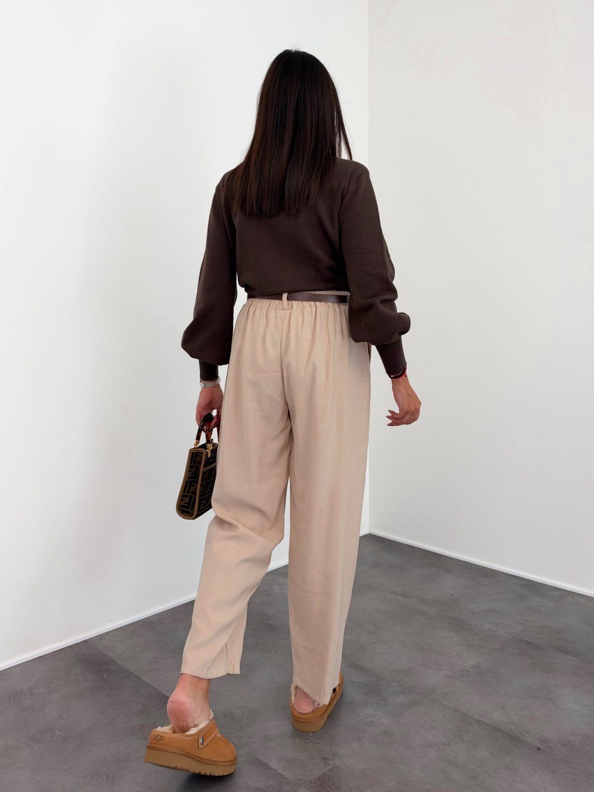 Cardigan Chiasmo - Marrone - SAINTH