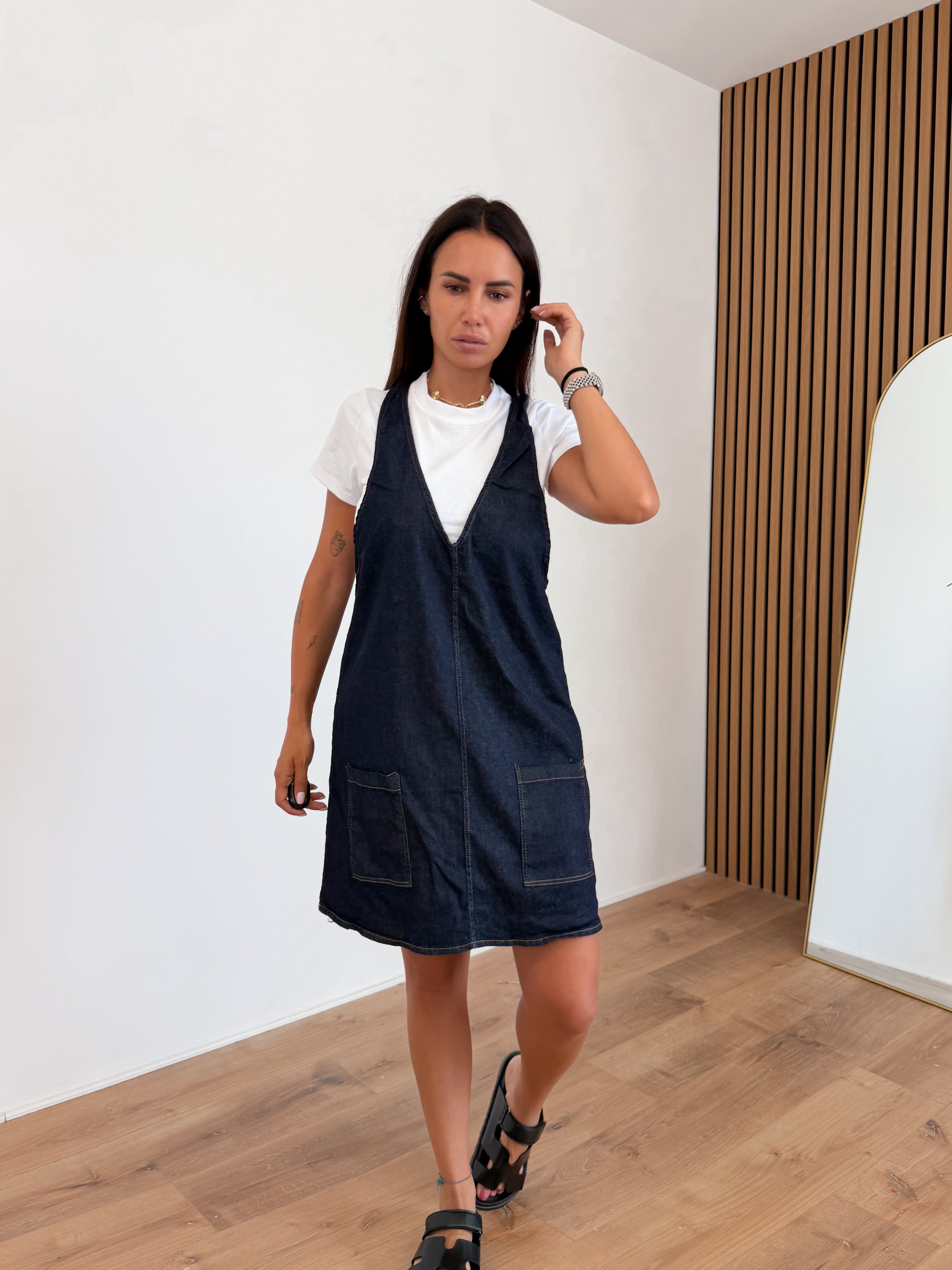Salopette + Maglia - Denim