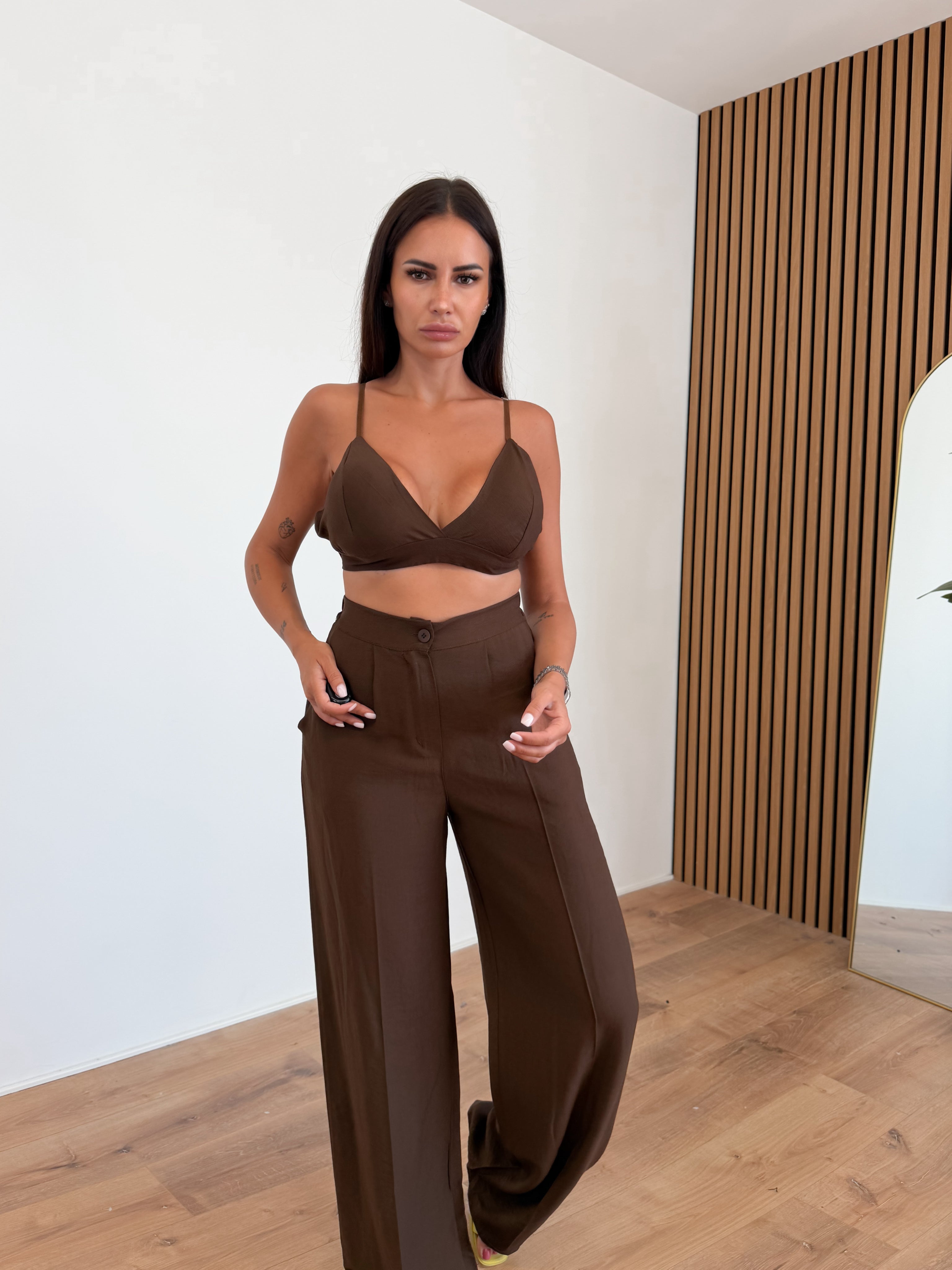 Coordinato Tris Medea - Marrone