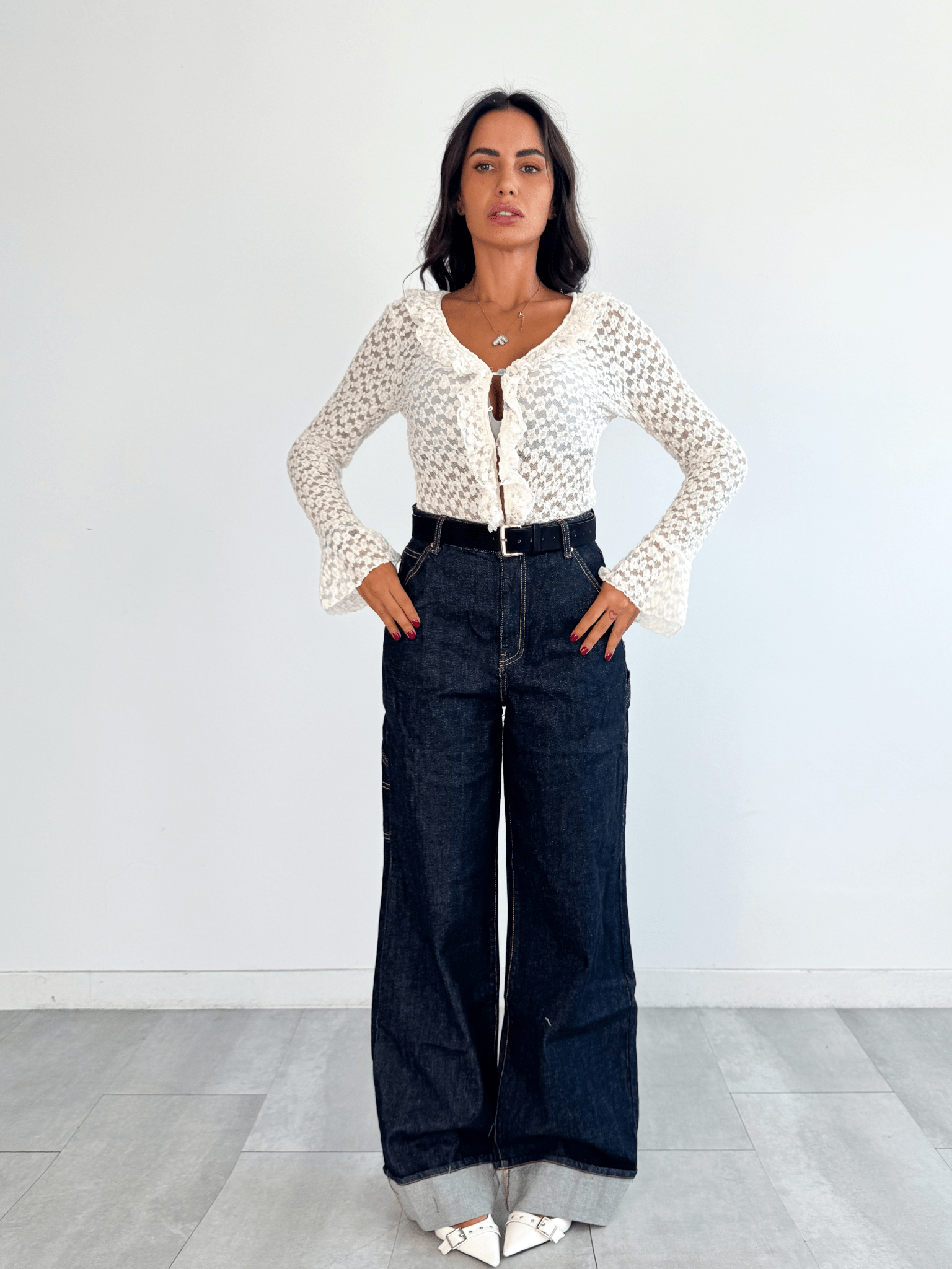 Jeans Oikos + Cintura - Denim - SAINTH