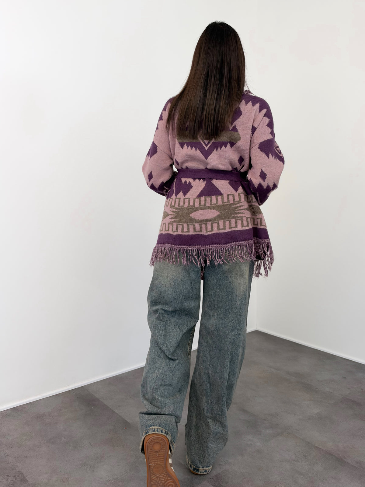 Cardigan Triangle - Lilla Prugna