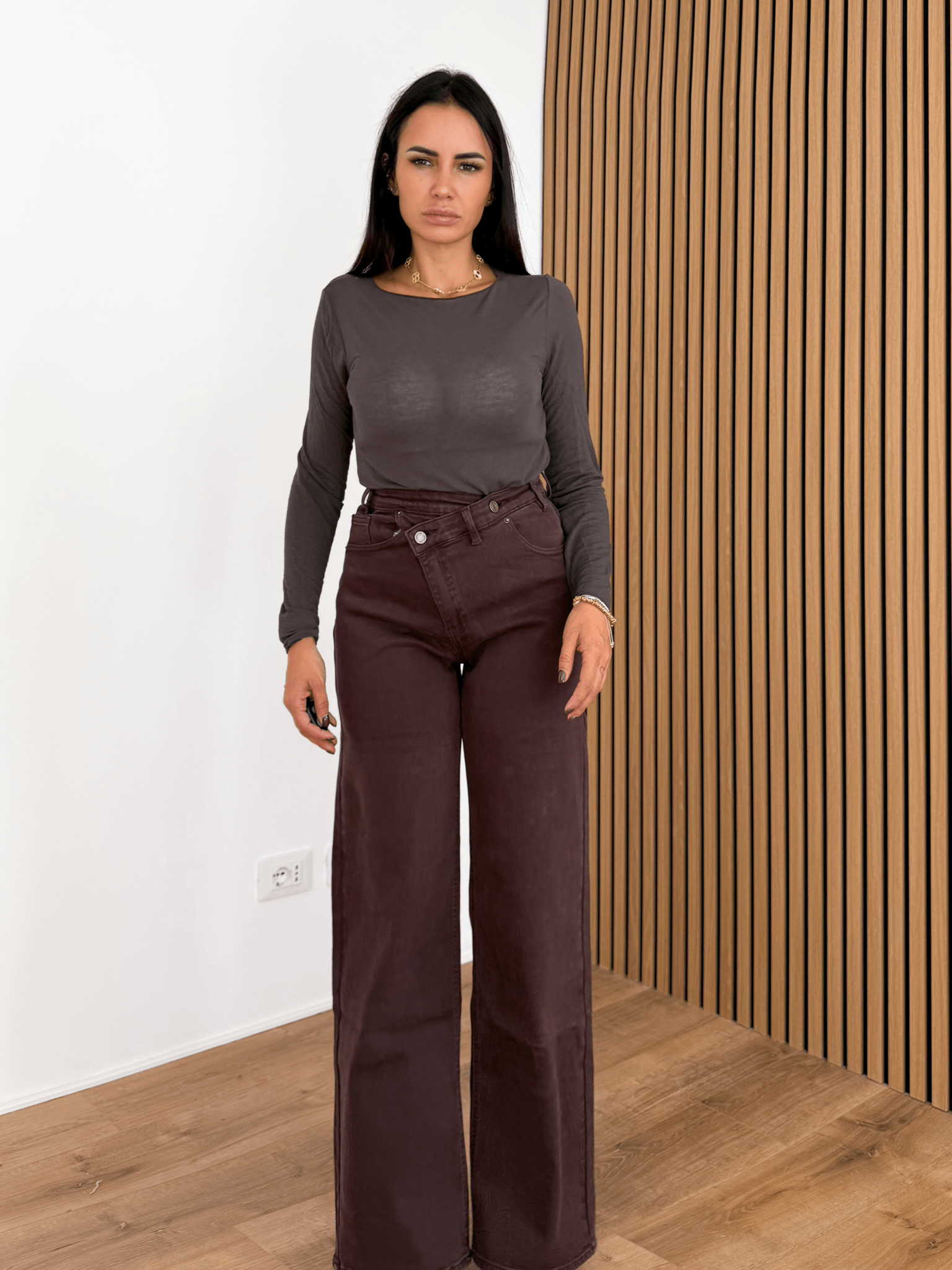 Jeans Irregolare - Marrone - SAINTH