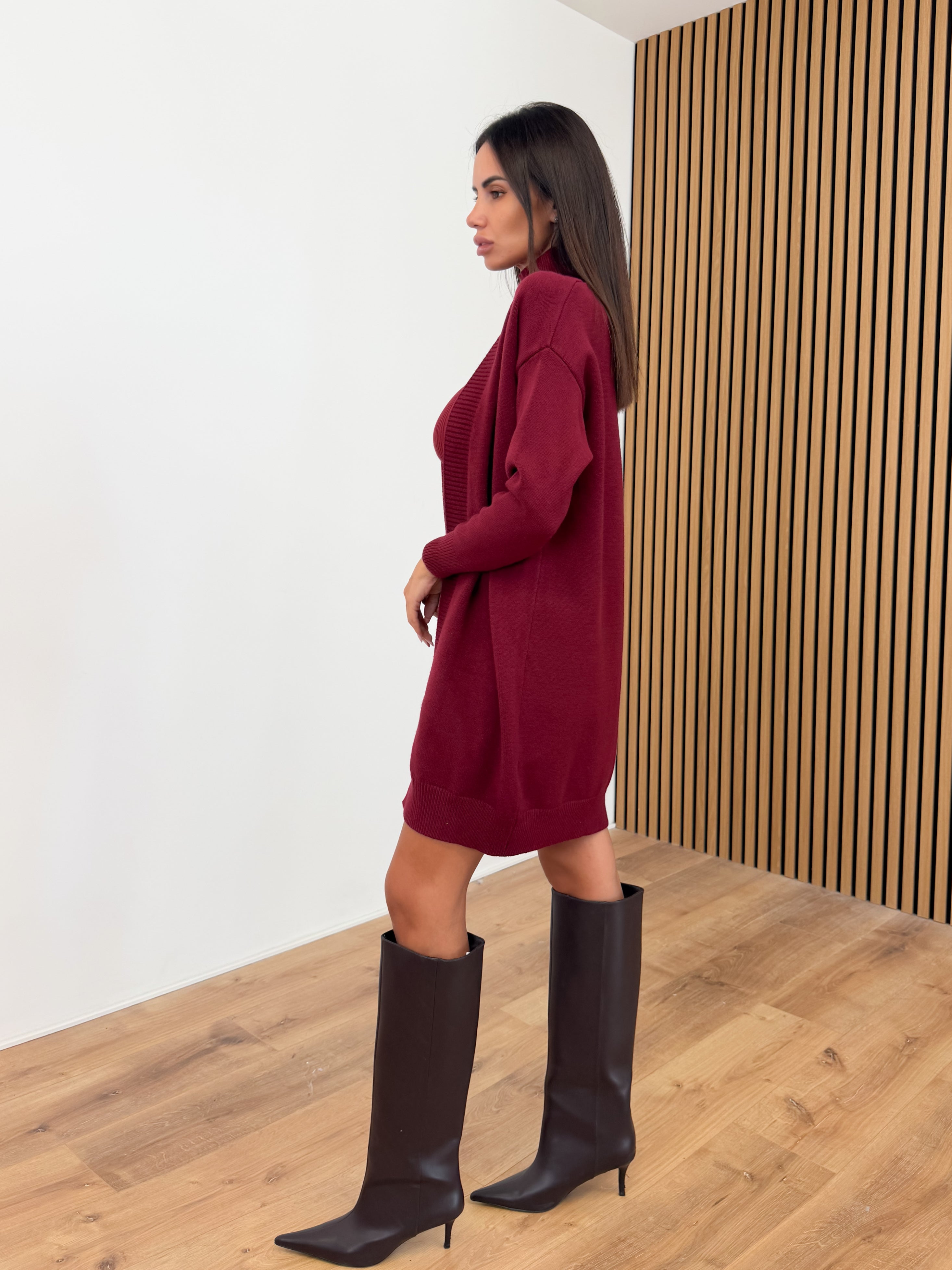 Cardigan Utility - Bordeaux