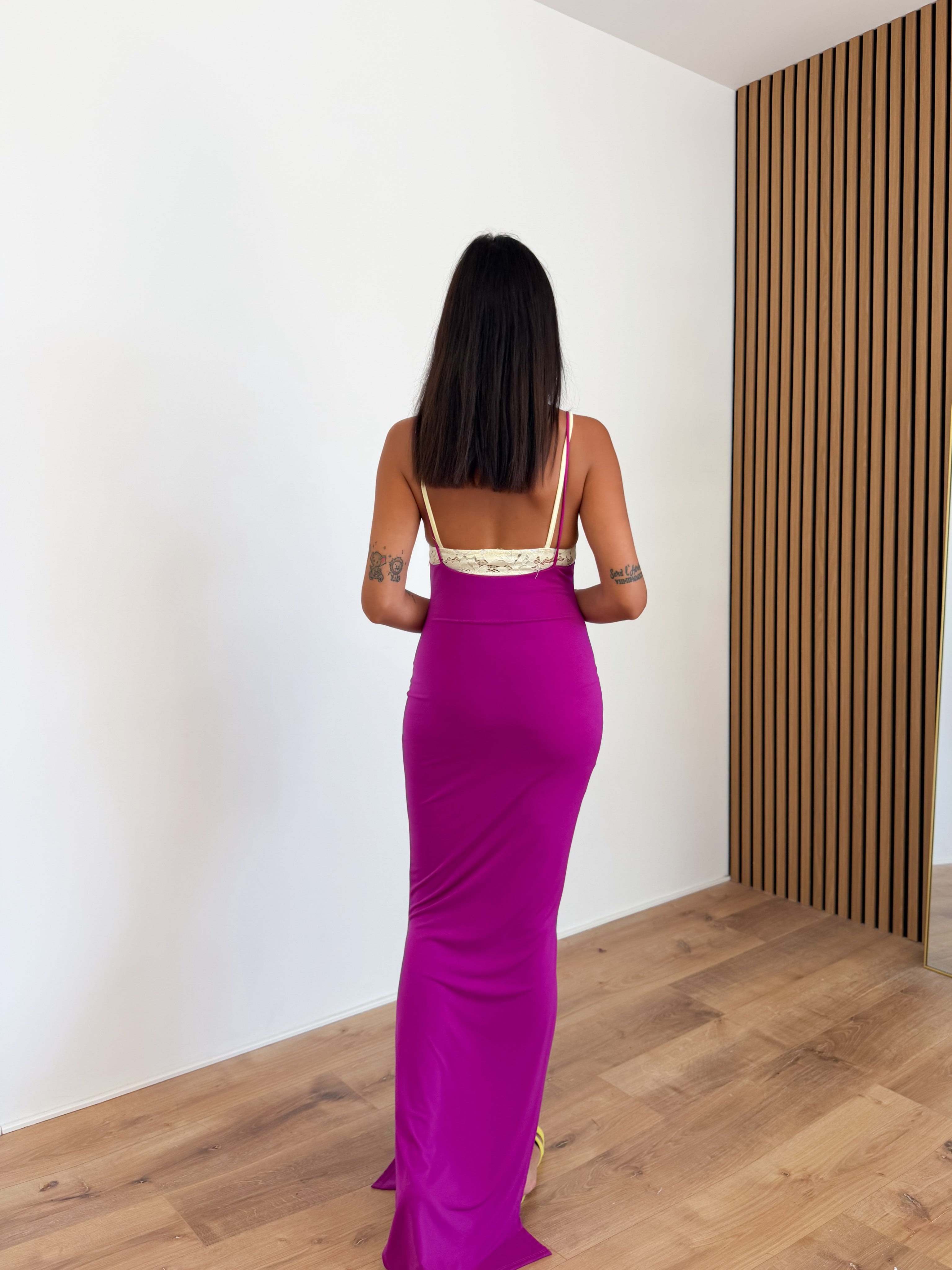 Abito + Top Merletto - Magenta