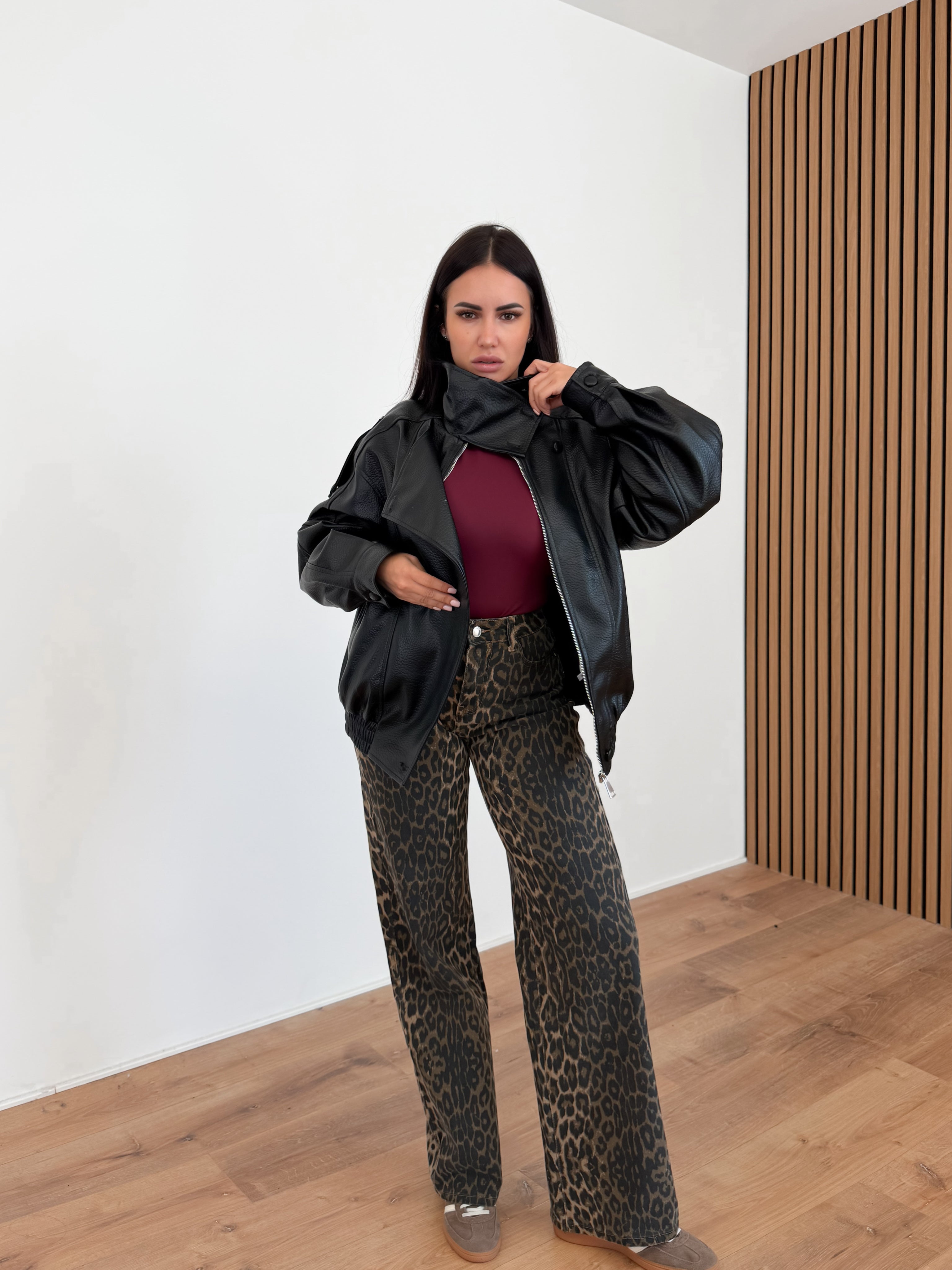 Jeans YW1625 - Leopardato