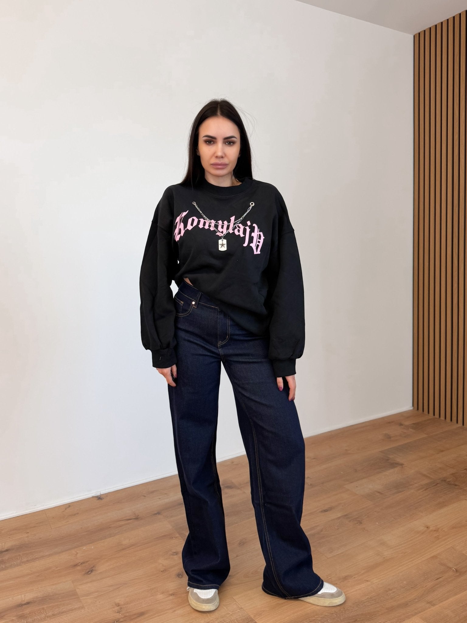 Felpa Collana - Nera - SAINTH