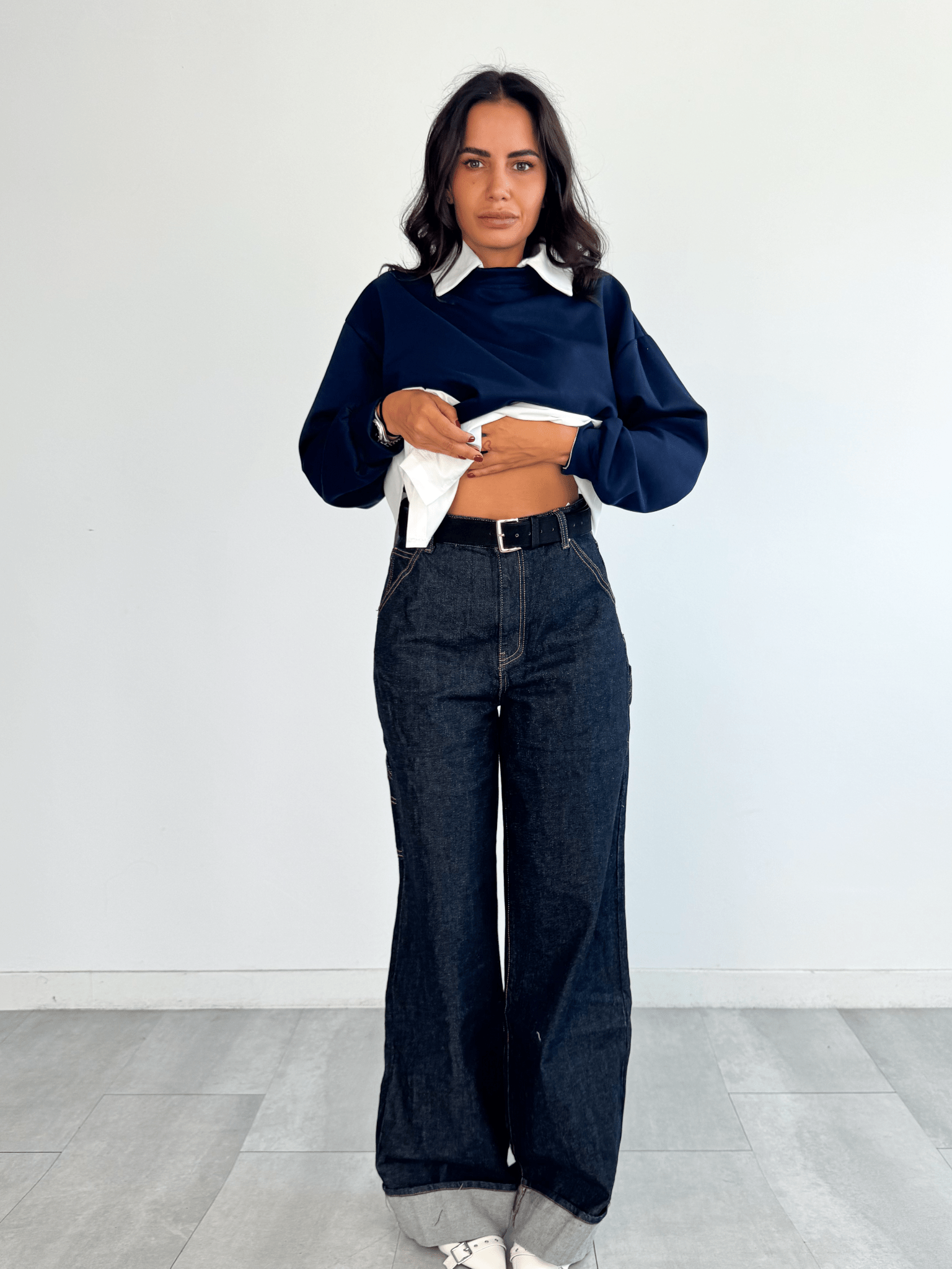 Jeans Oikos + Cintura - Denim - SAINTH