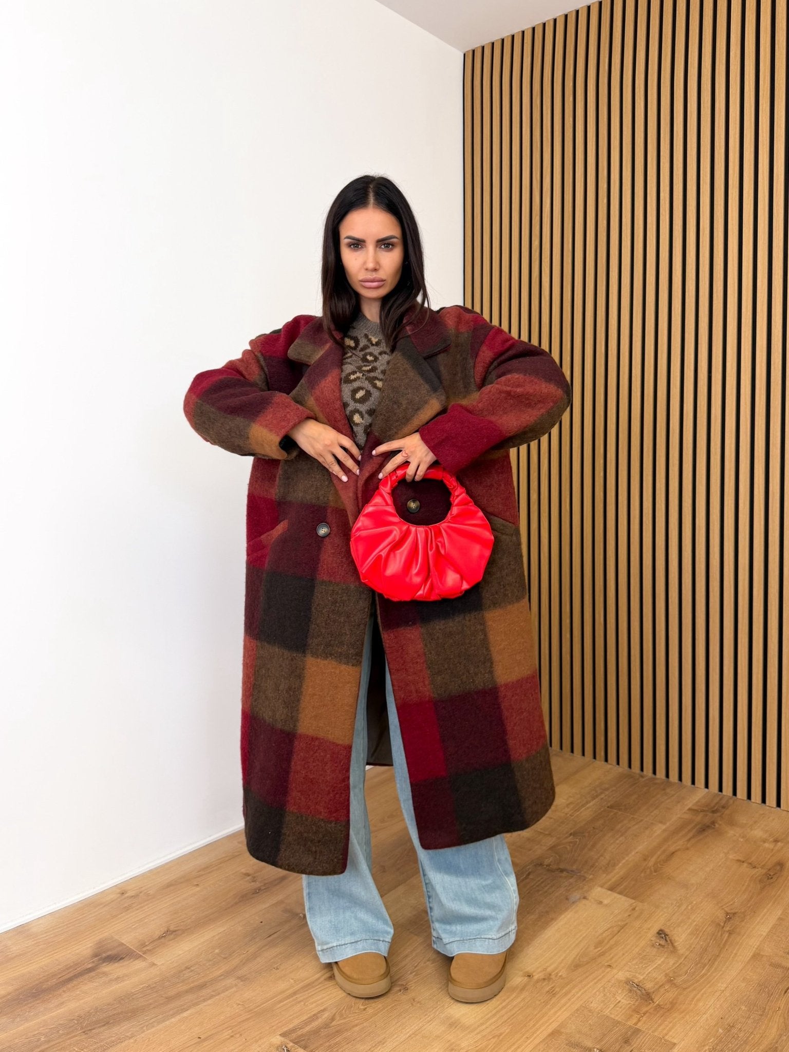 Cappotto Lusso - Bordeaux e Camel - SAINTH