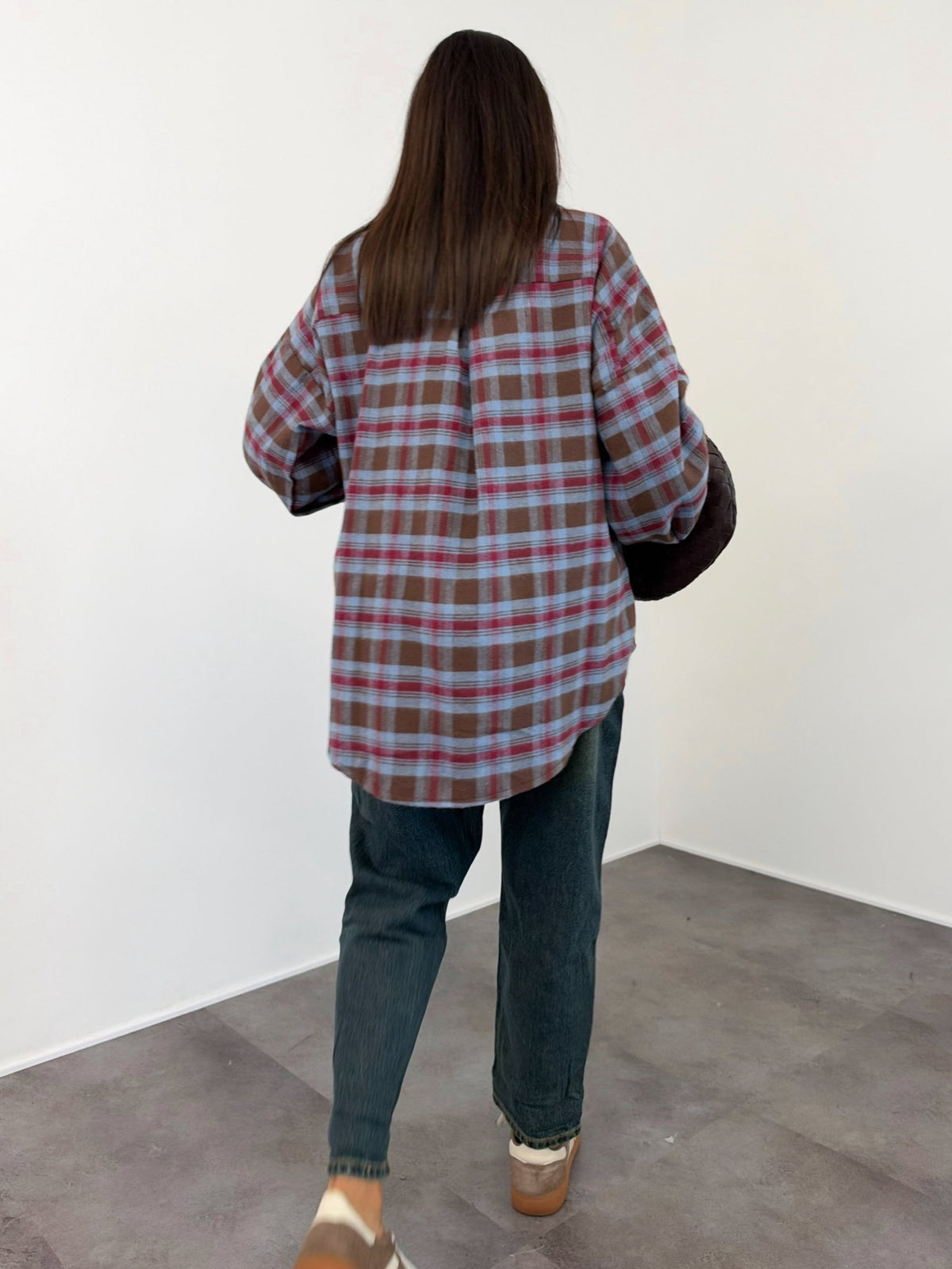 Camicia Factory - Marrone Celeste Bordeaux - SAINTH