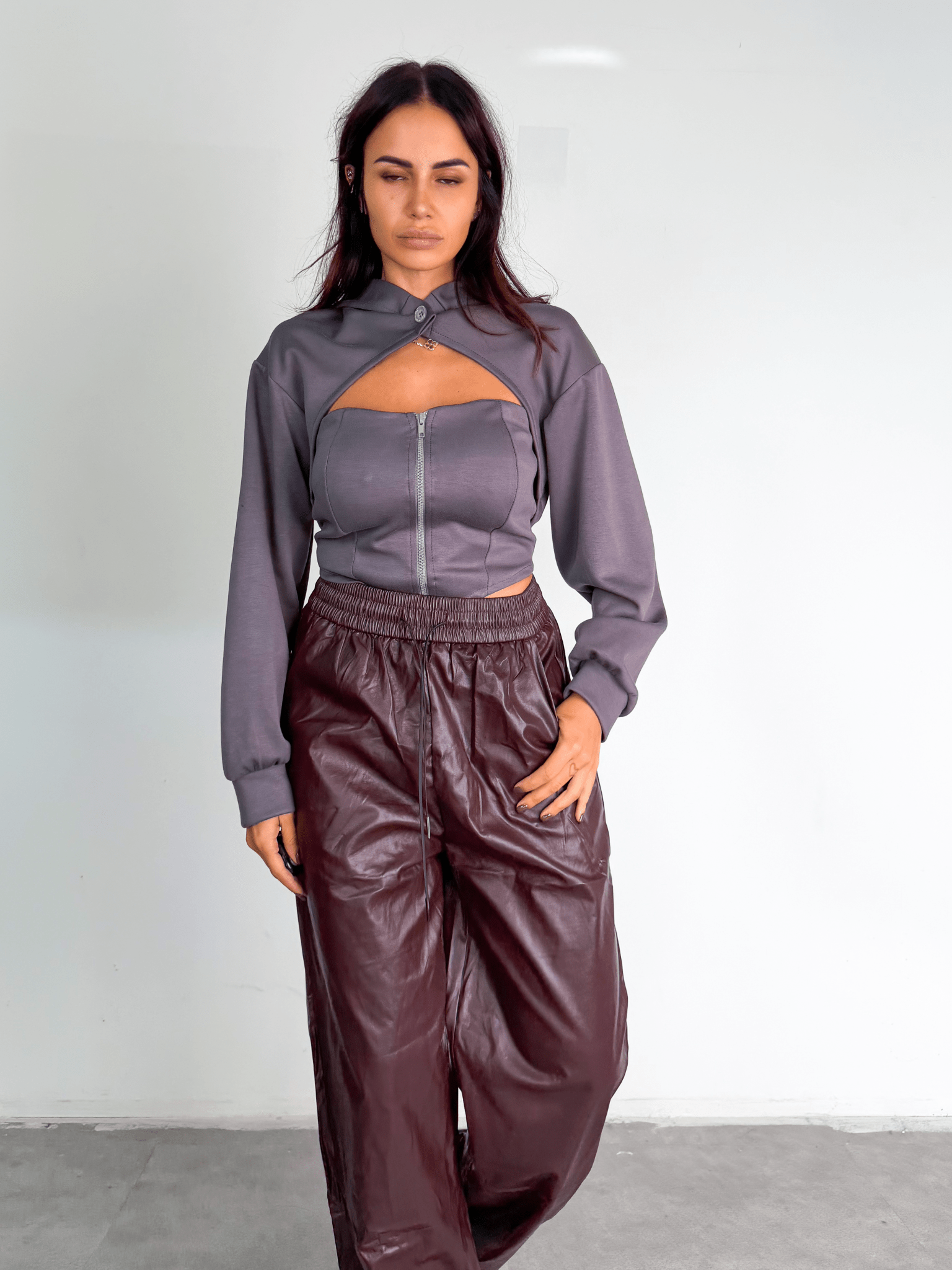 Set Corpetto + Coprispalle - Grigio - SAINTH