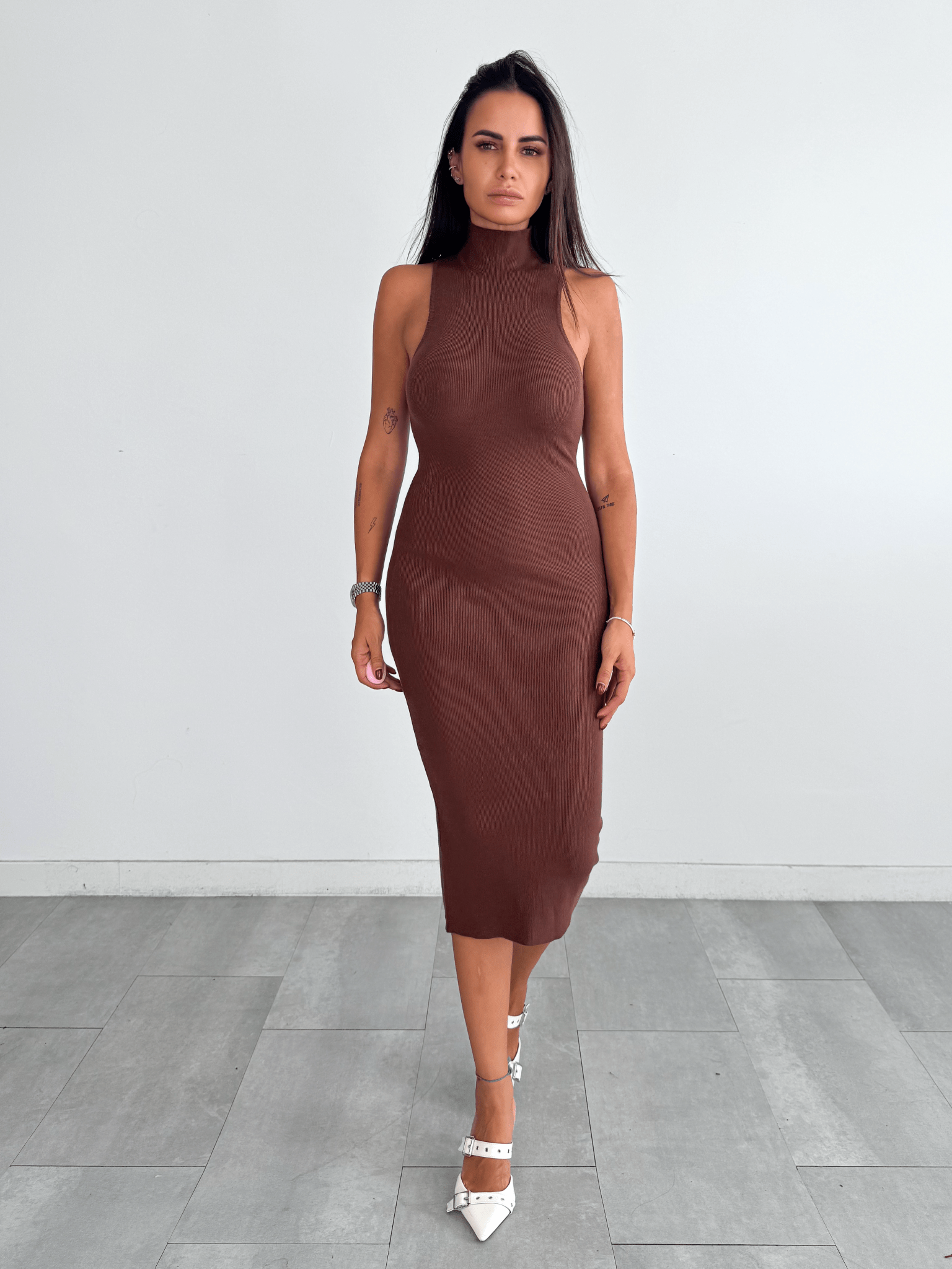 Pull Abito Genevie - Marrone - SAINTH