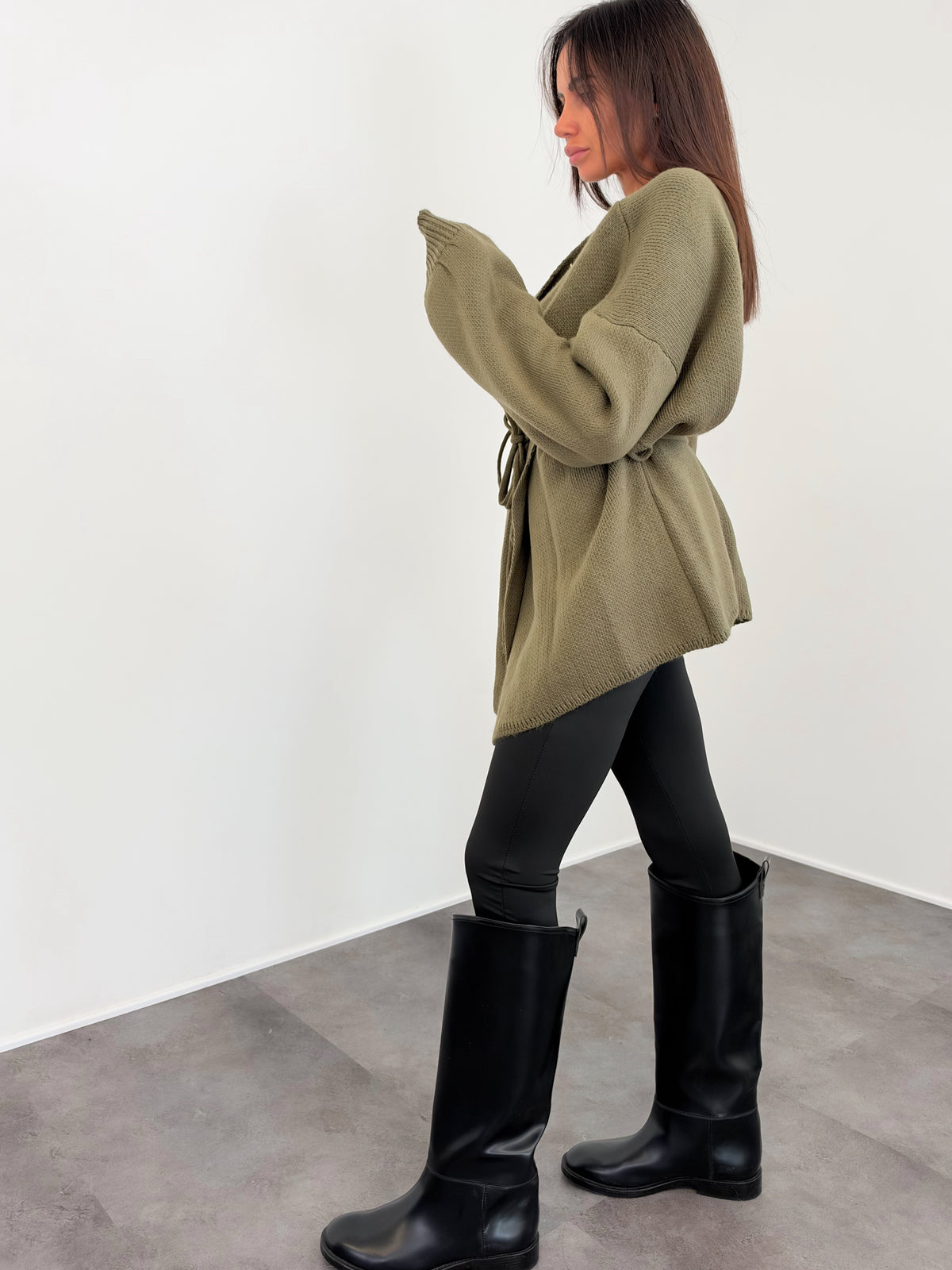 Cardigan Lovely - Army Green