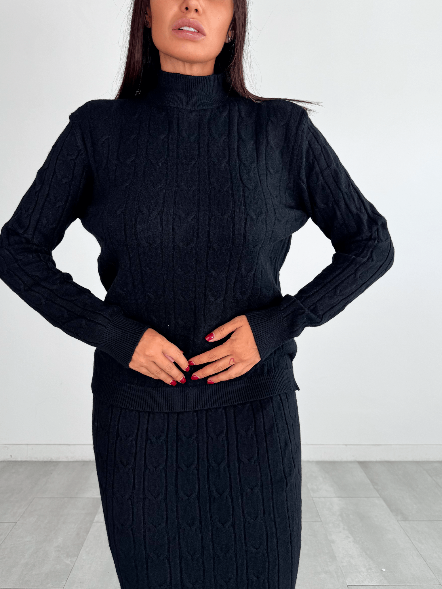 Coordinato Braided - Nero - SAINTH