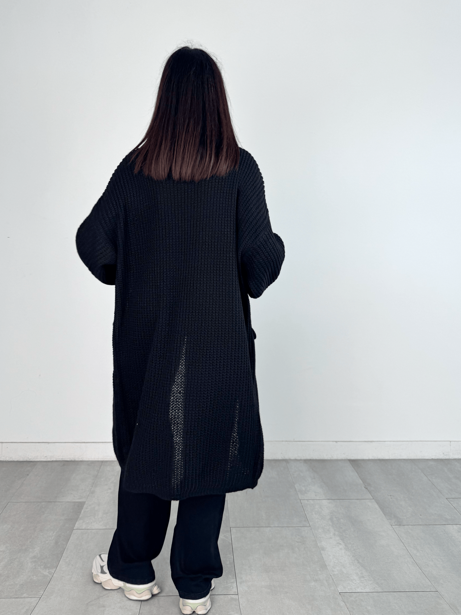 Cardigan Flamingo - Nero - SAINTH