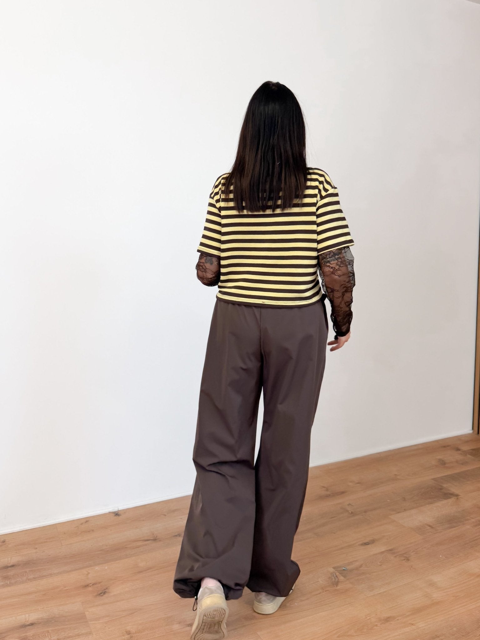 Pantalone Parachute - Marrone - SAINTH