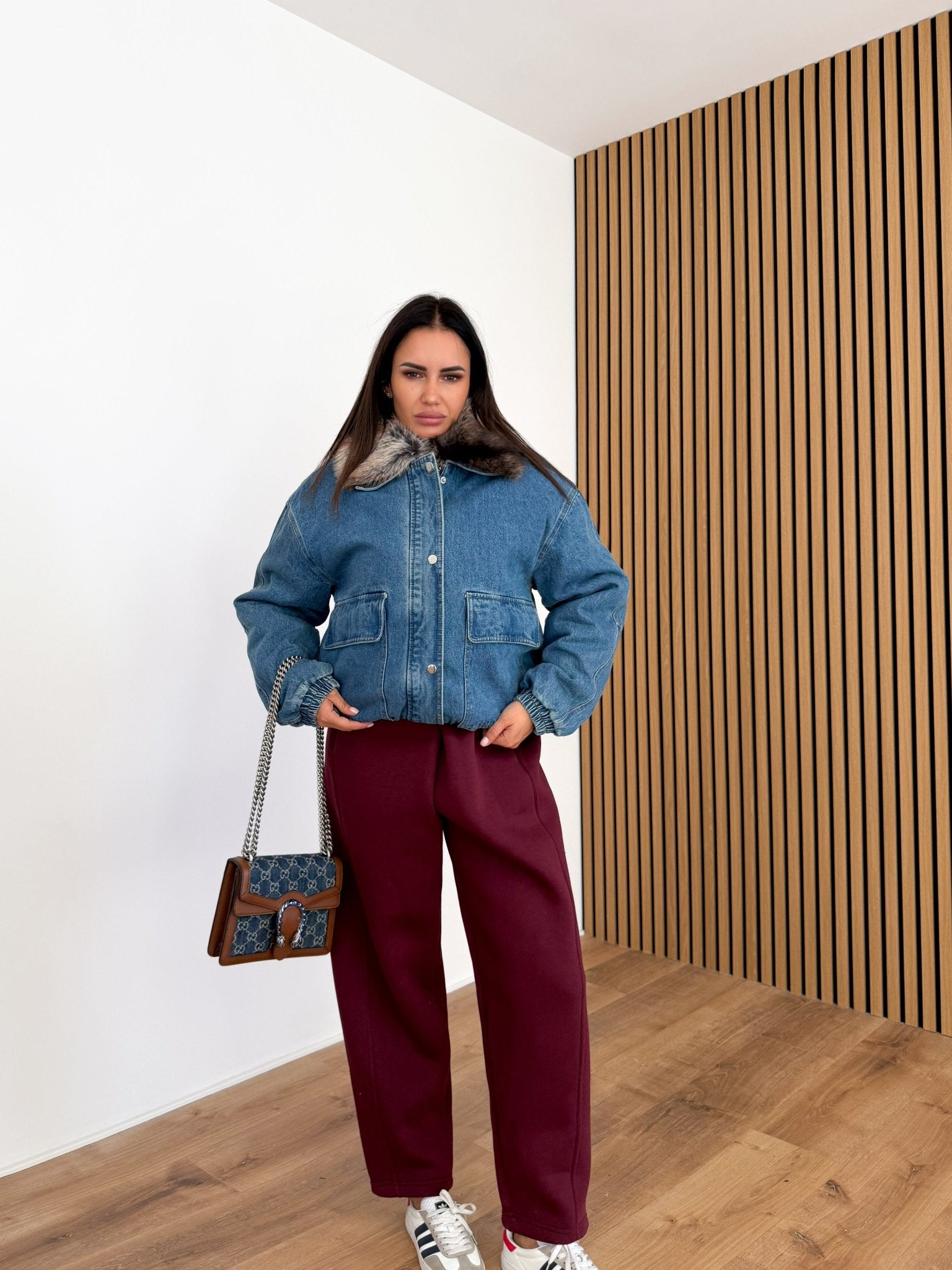 Giacchetto Bomber - Blu Denim - SAINTH