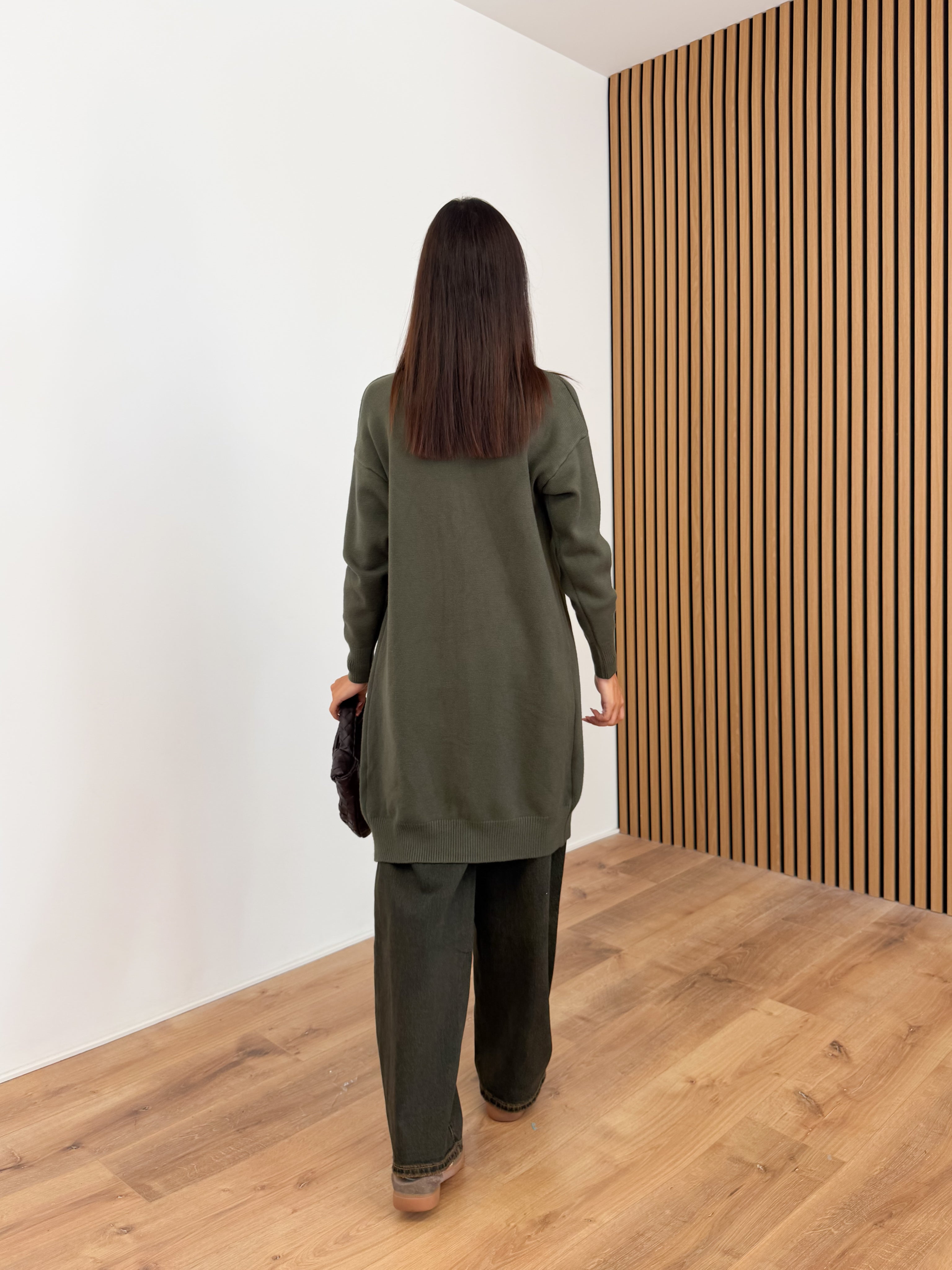 Cardigan Utility - Army Green